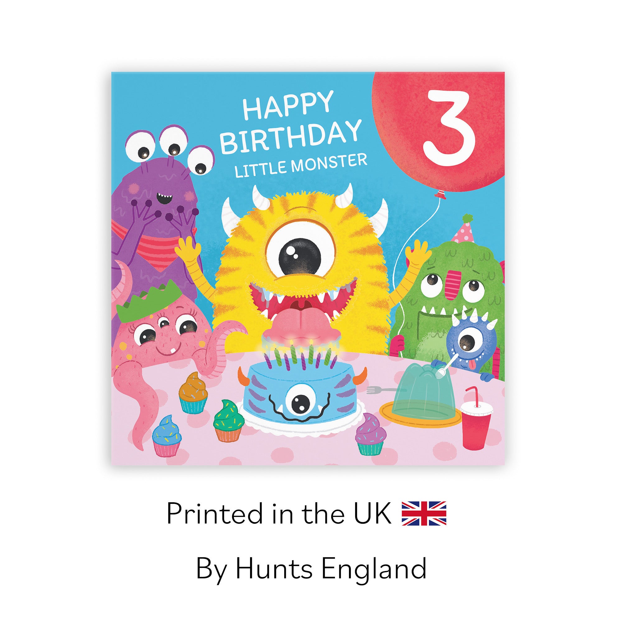 3rd Birthday Monsters Party Card Little Monster Imagination - Default Title (LG02073)