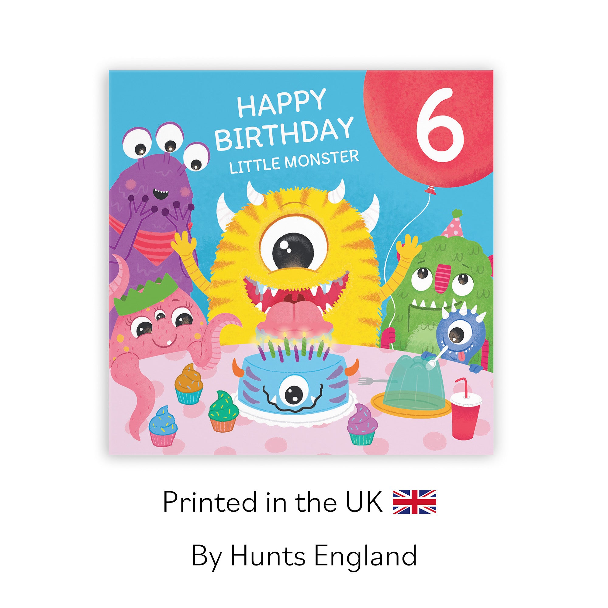 6th Birthday Monsters Party Card Little Monster Imagination - Default Title (LG02076)