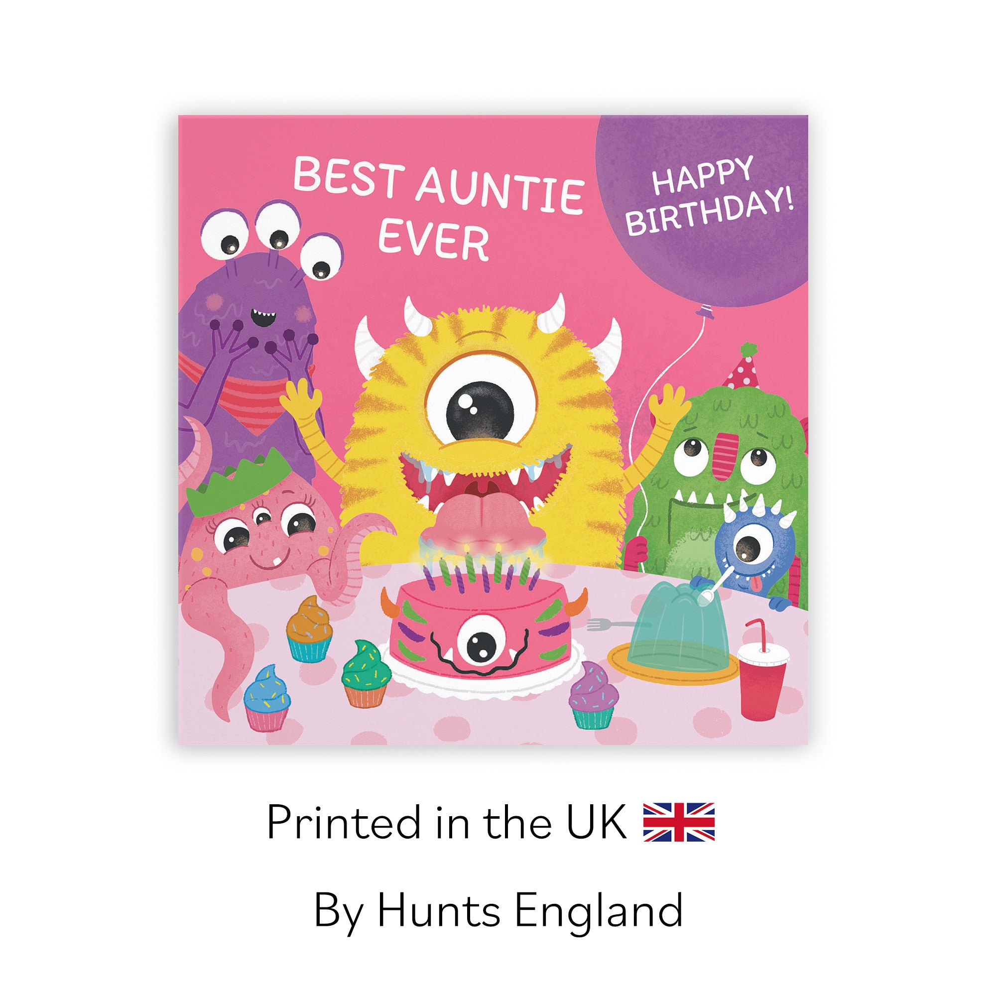 Auntie Monsters Party Cute Birthday Card Imagination - Default Title (LG02084)