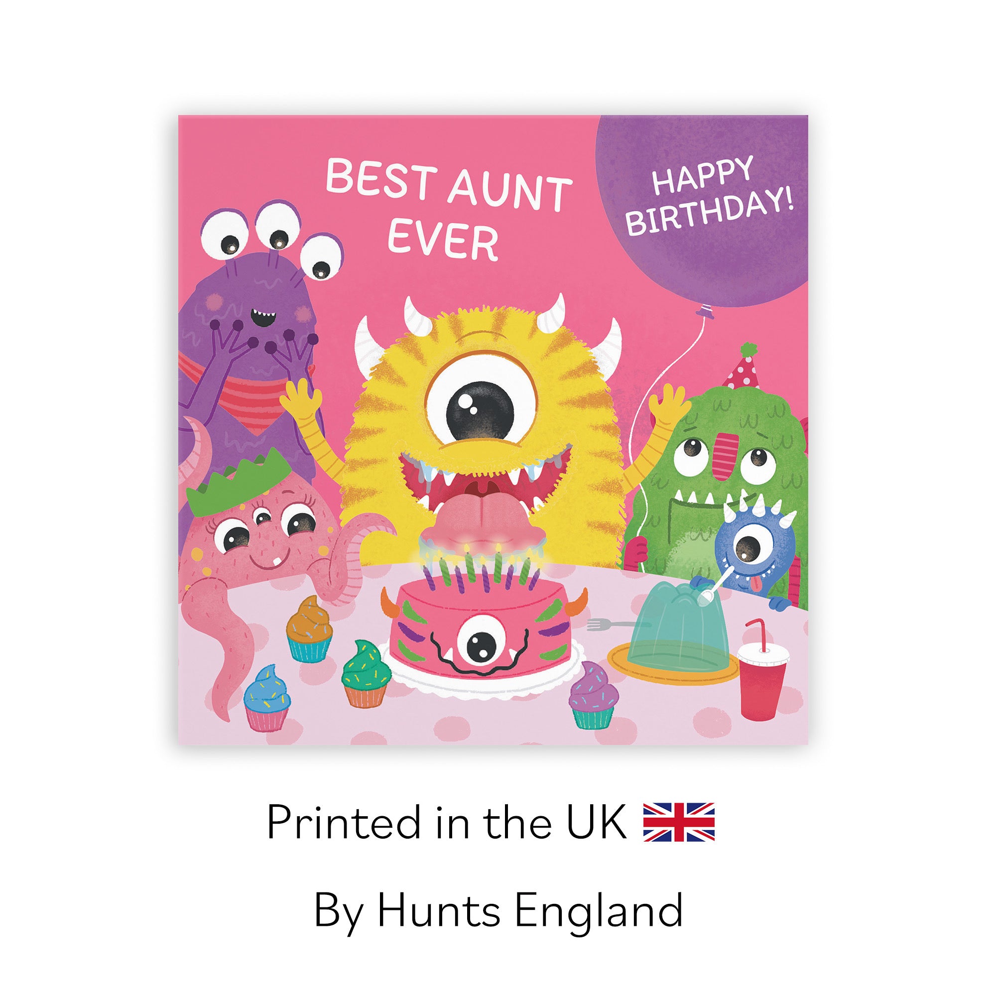 Aunt Monsters Party Cute Birthday Card Imagination - Default Title (LG02085)