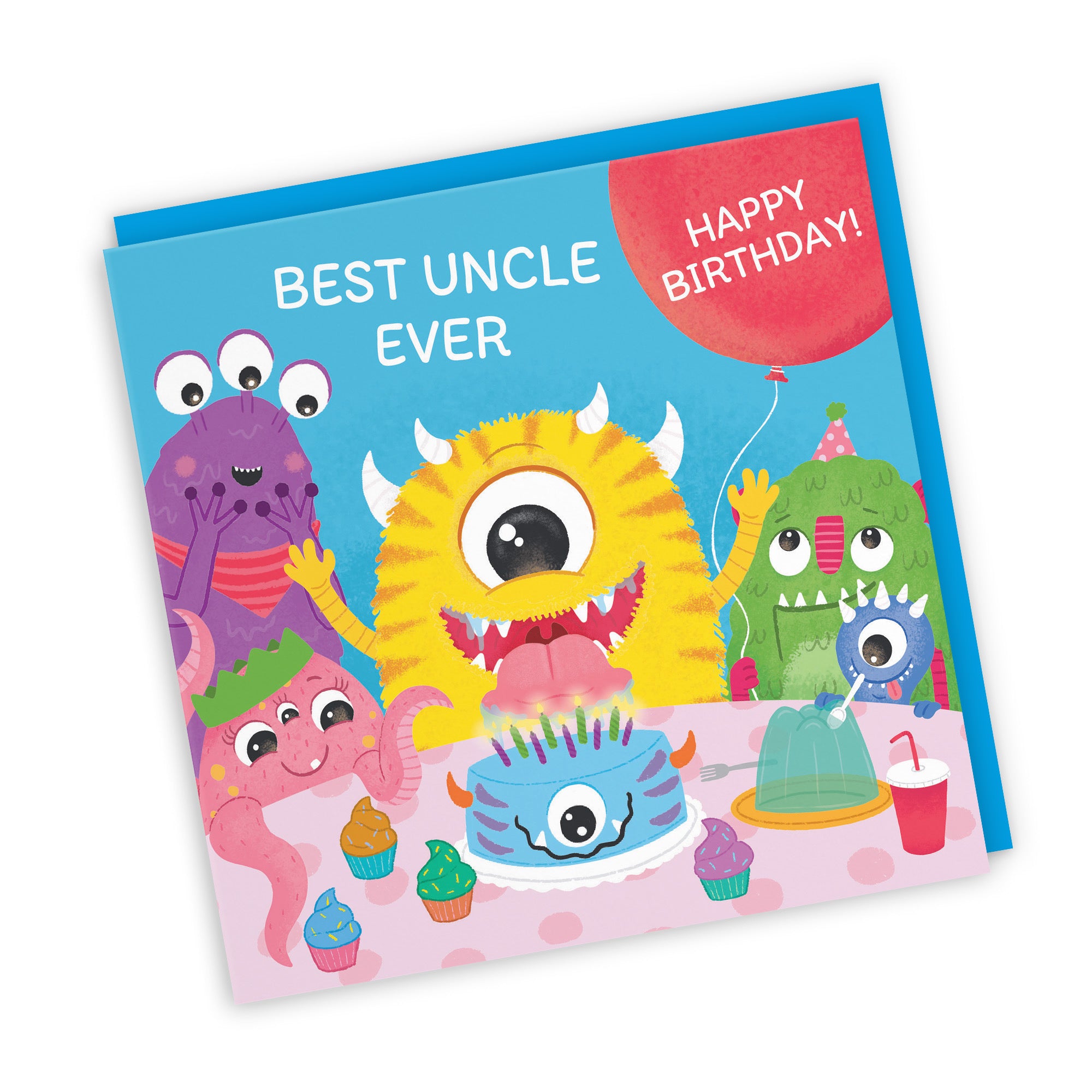 Uncle Monsters Party Cute Birthday Card Imagination - Default Title (LG02086)