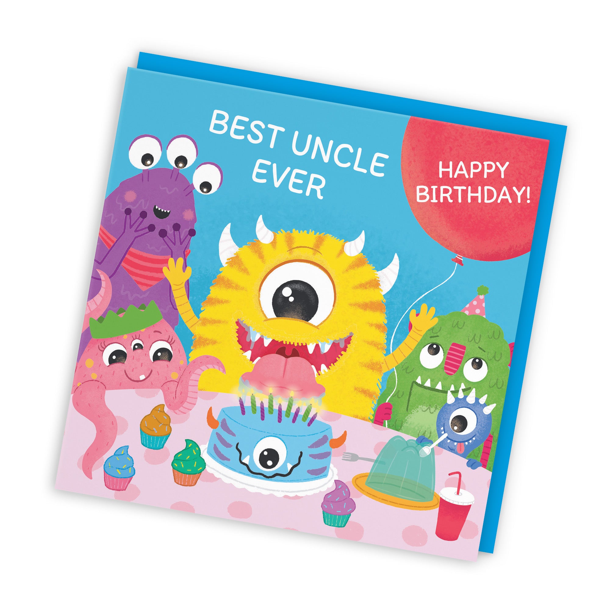Uncle Monsters Party Cute Birthday Card Imagination - Default Title (LG02086)