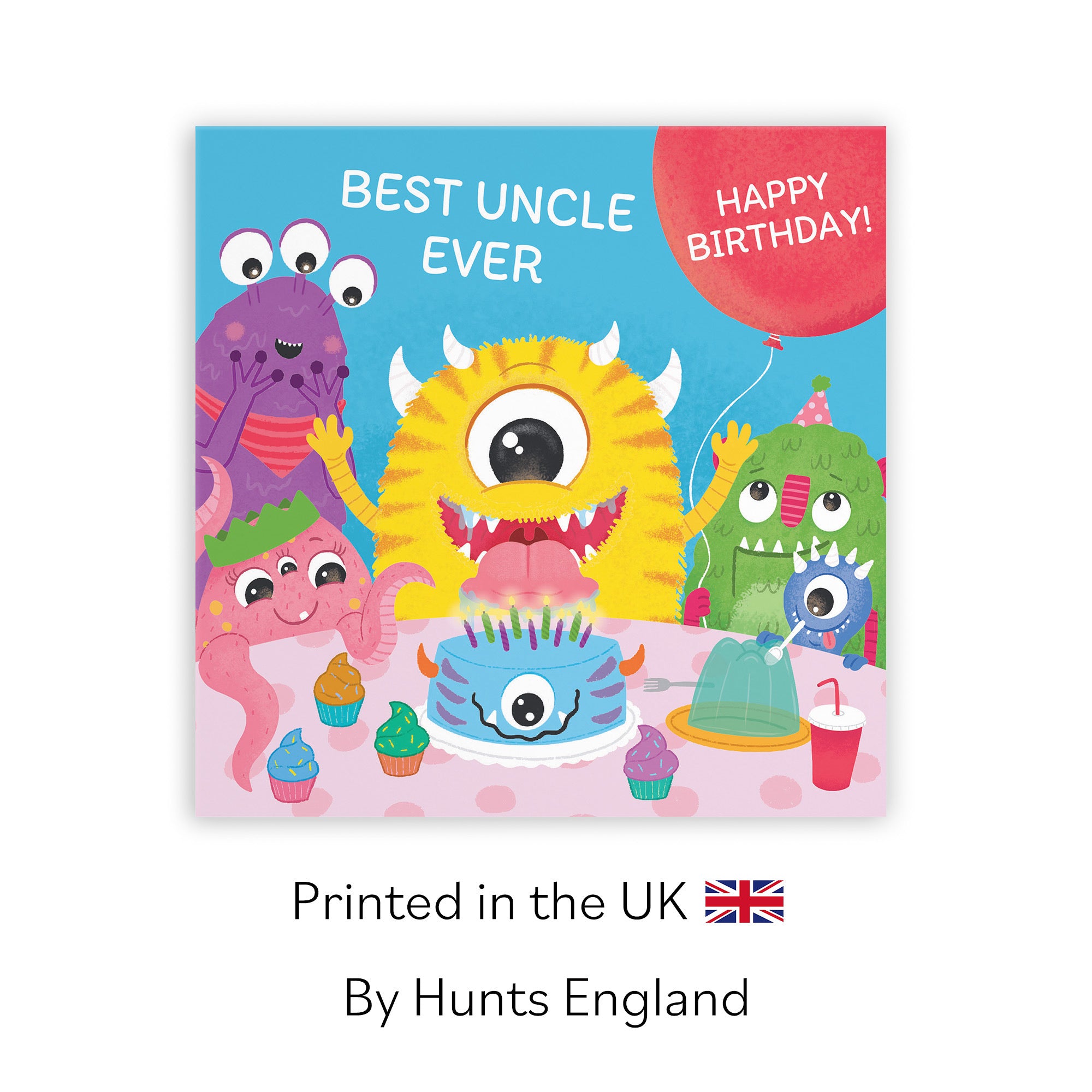 Uncle Monsters Party Cute Birthday Card Imagination - Default Title (LG02086)