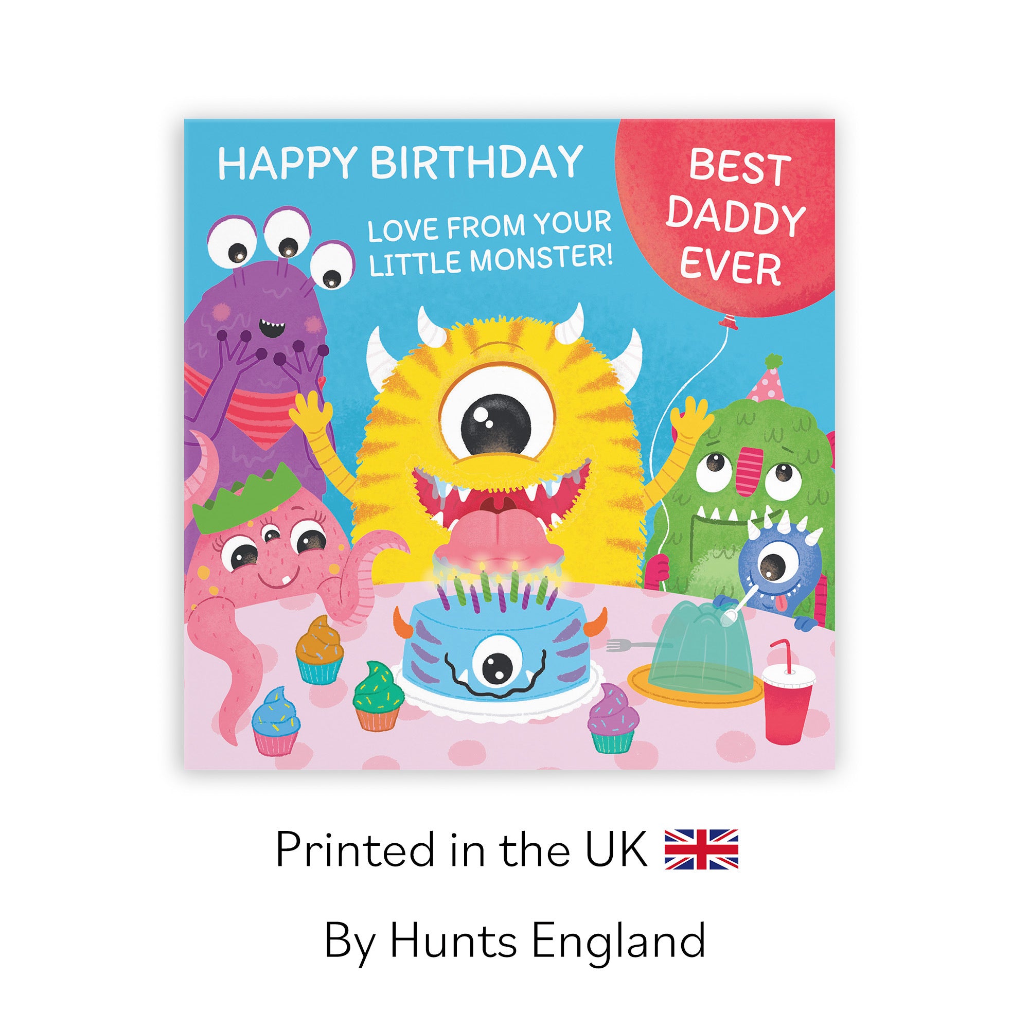 Daddy Monsters Party Cute Birthday Card Imagination - Default Title (LG02092)