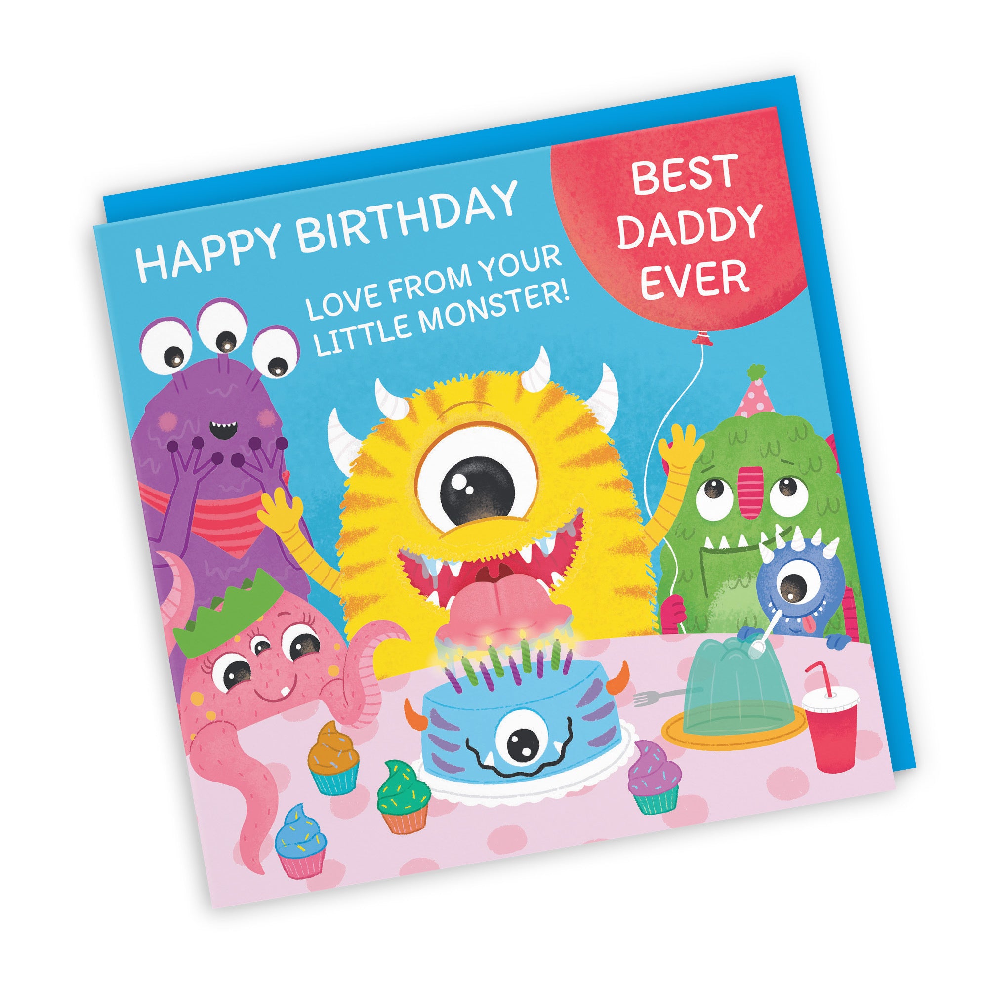 Daddy Monsters Party Cute Birthday Card Imagination - Default Title (LG02092)