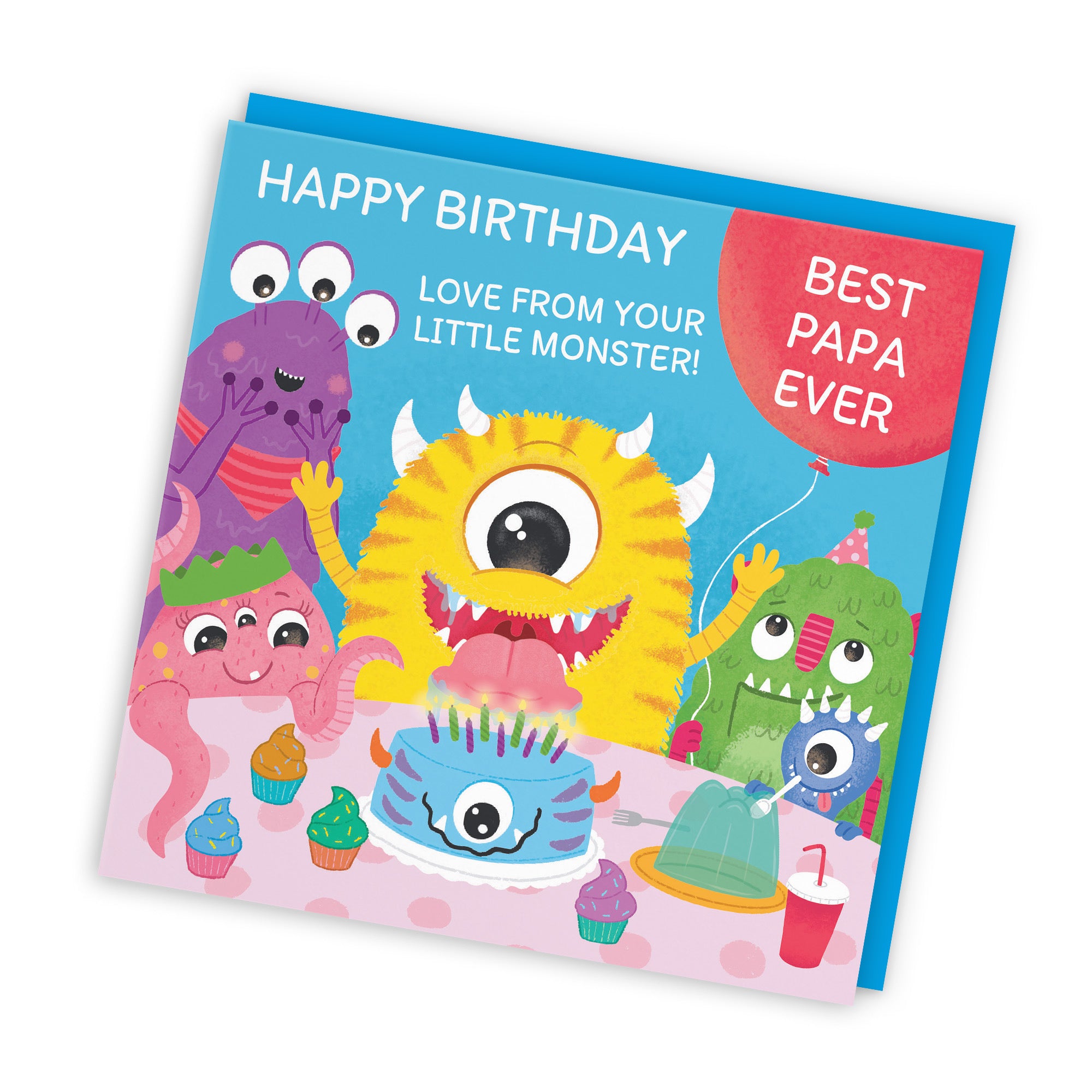 Papa Monsters Party Cute Birthday Card Imagination - Default Title (LG02093)