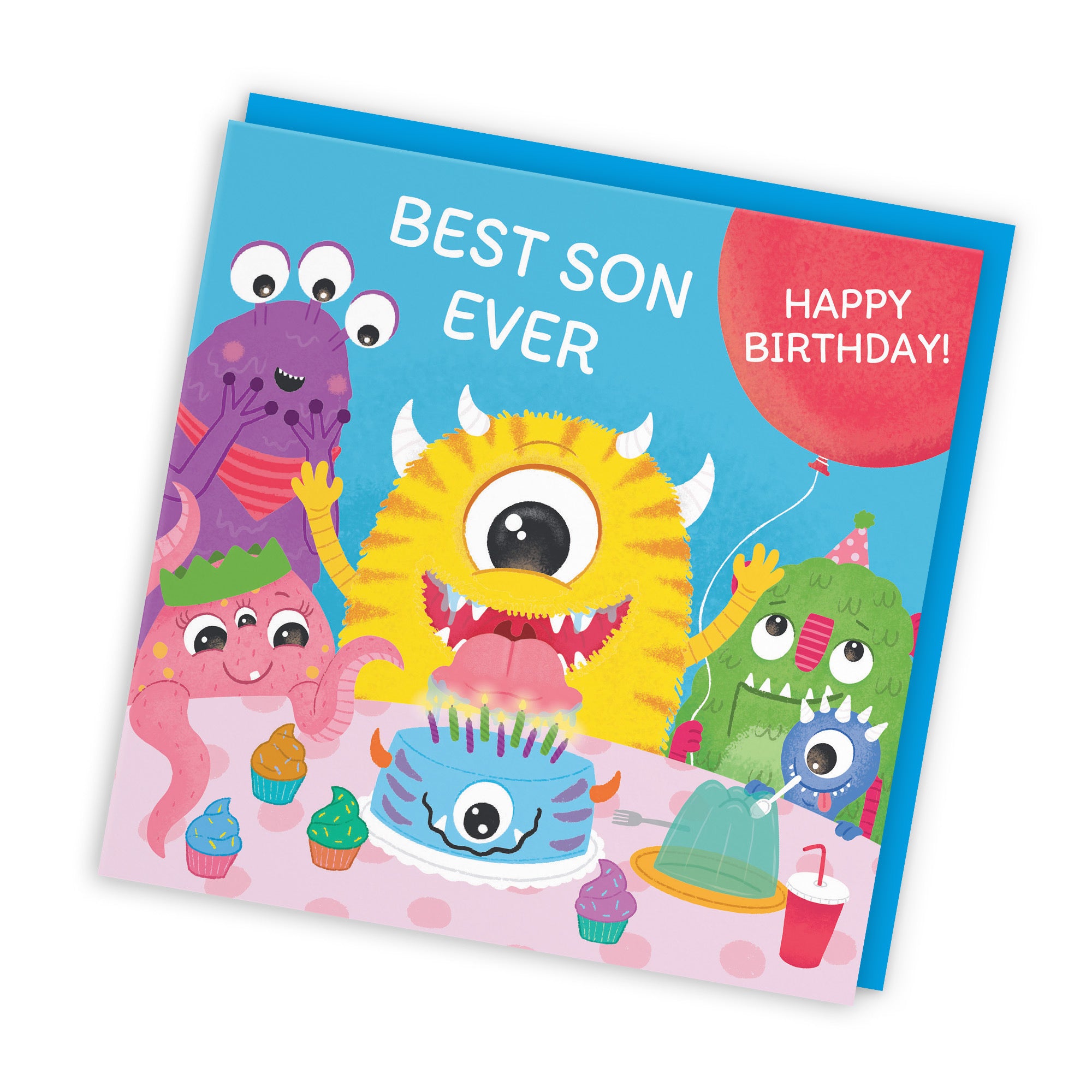 Son Monsters Party Children's Birthday Card Imagination - Default Title (LG02094)