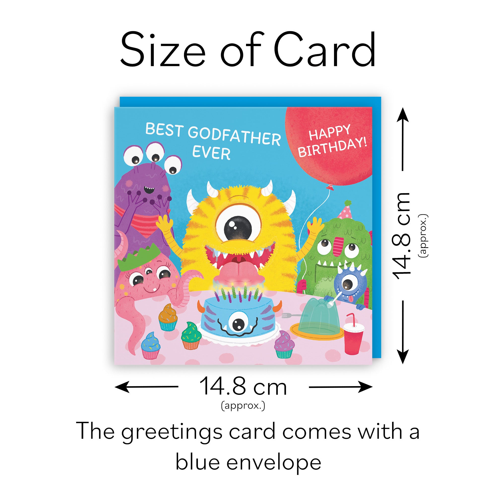 Godfather Monsters Party Birthday Card Imagination - Default Title (LG02097)