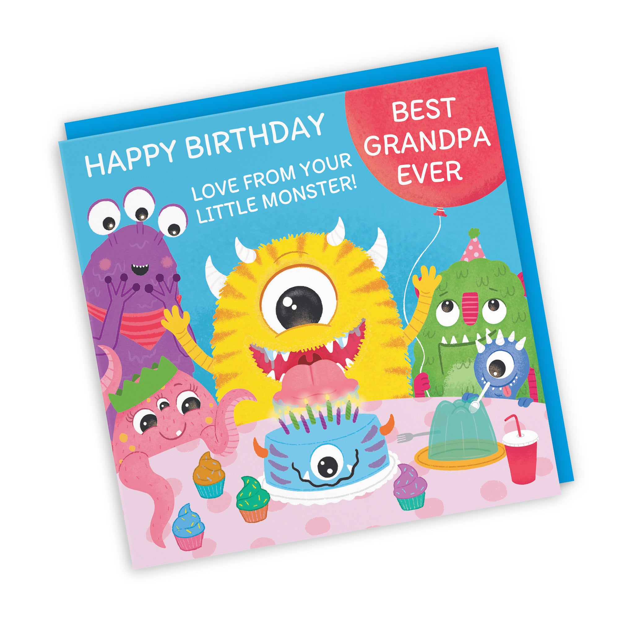 Grandpa Monsters Party Cute Birthday Card Imagination - Default Title (LG02099)