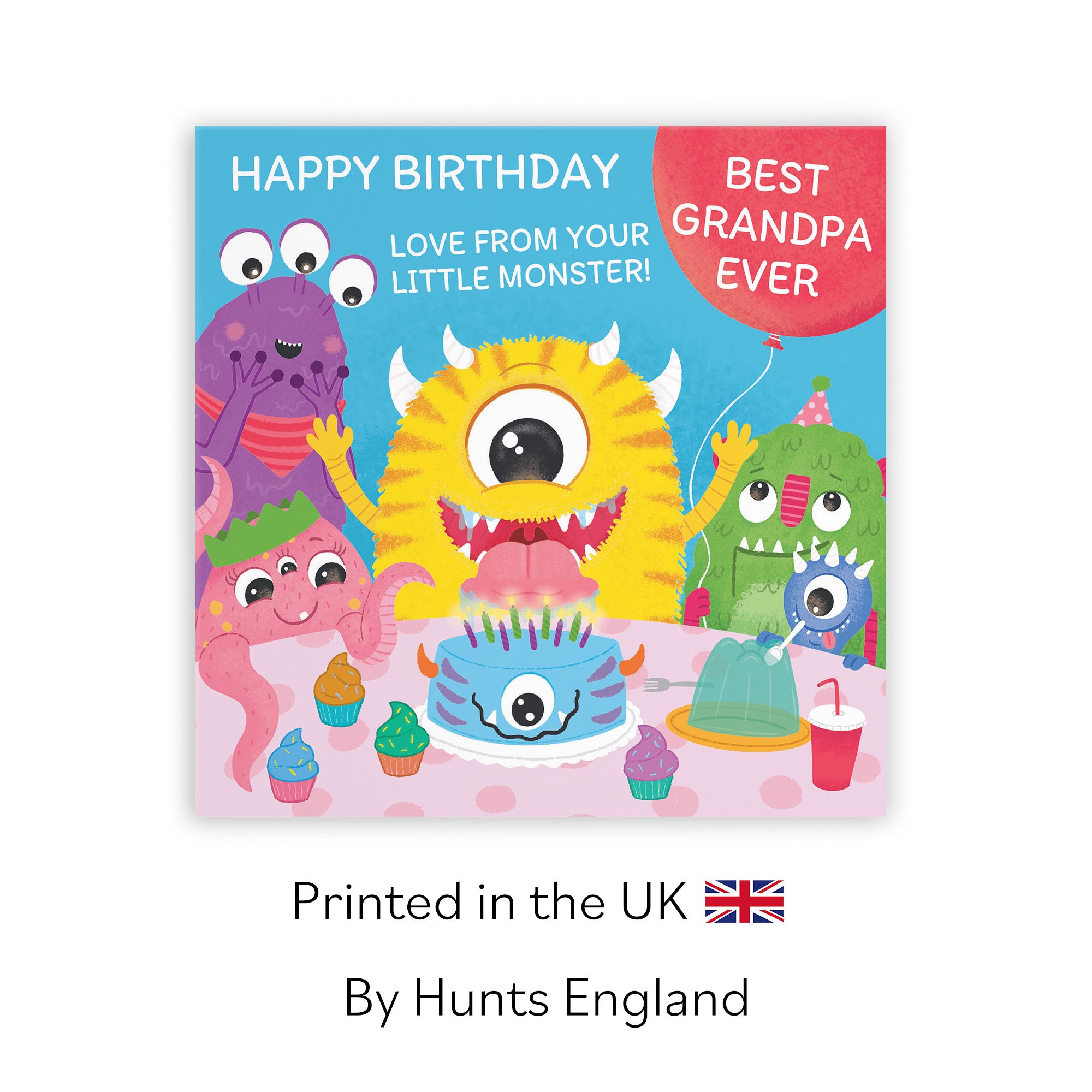 Grandpa Monsters Party Cute Birthday Card Imagination - Default Title (LG02099)