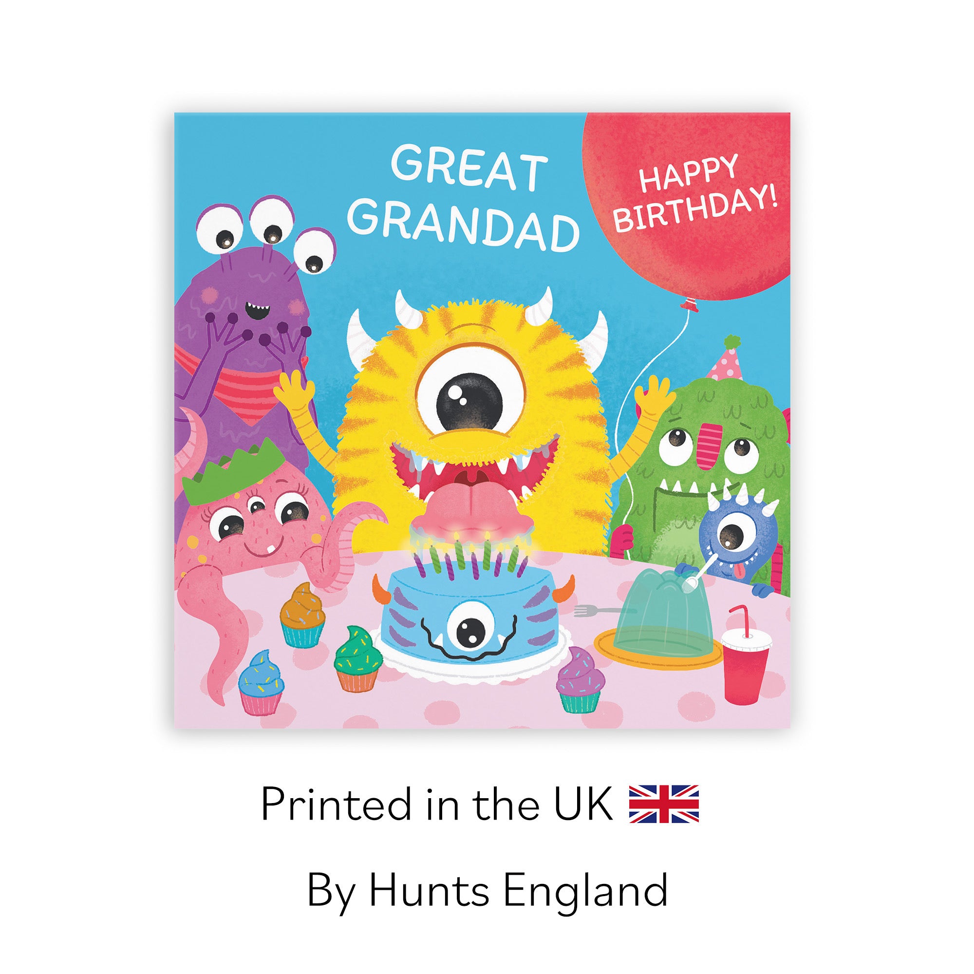 Great Grandad Monsters Party Cute Birthday Card Imagination - Default Title (LG02102)