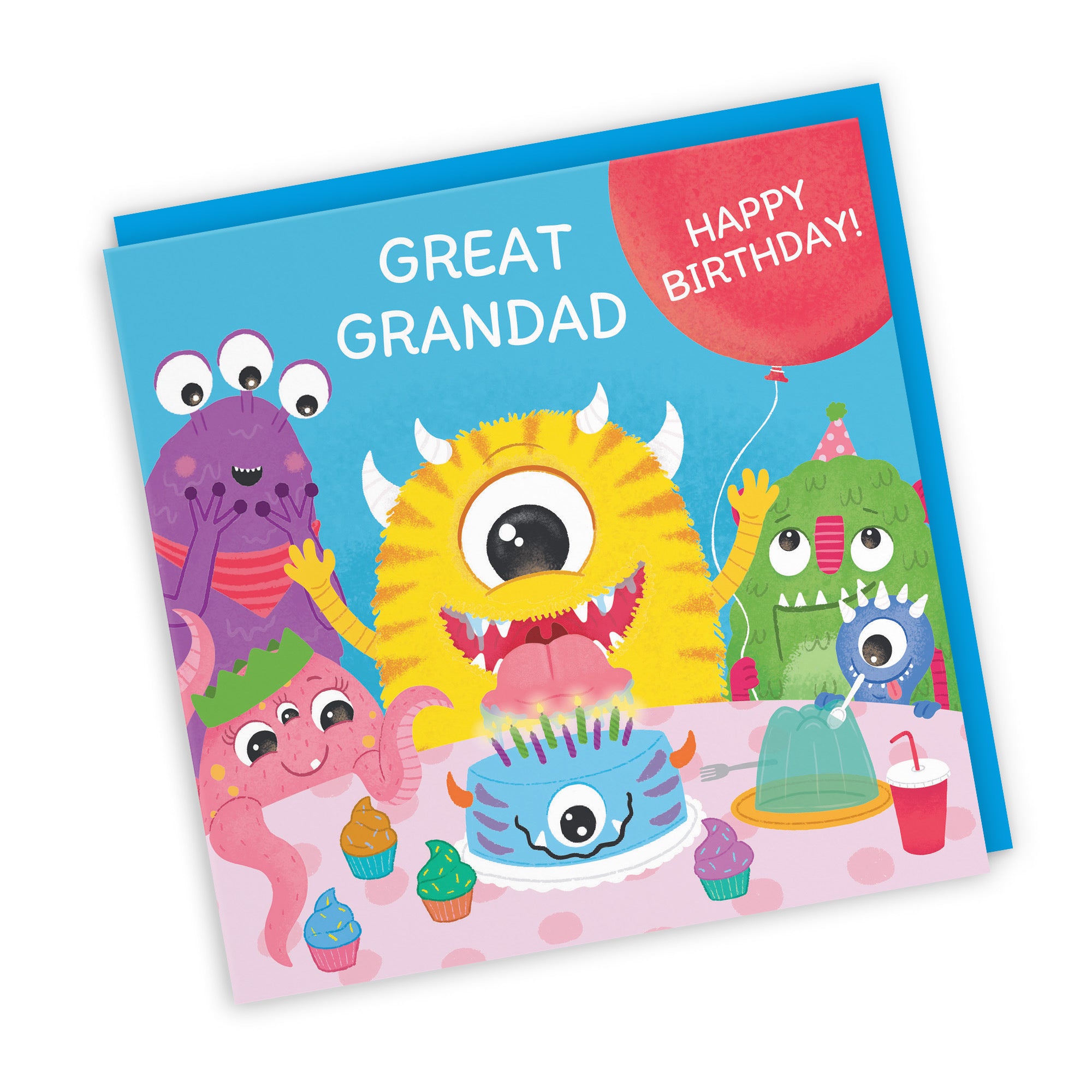 Great Grandad Monsters Party Cute Birthday Card Imagination - Default Title (LG02102)