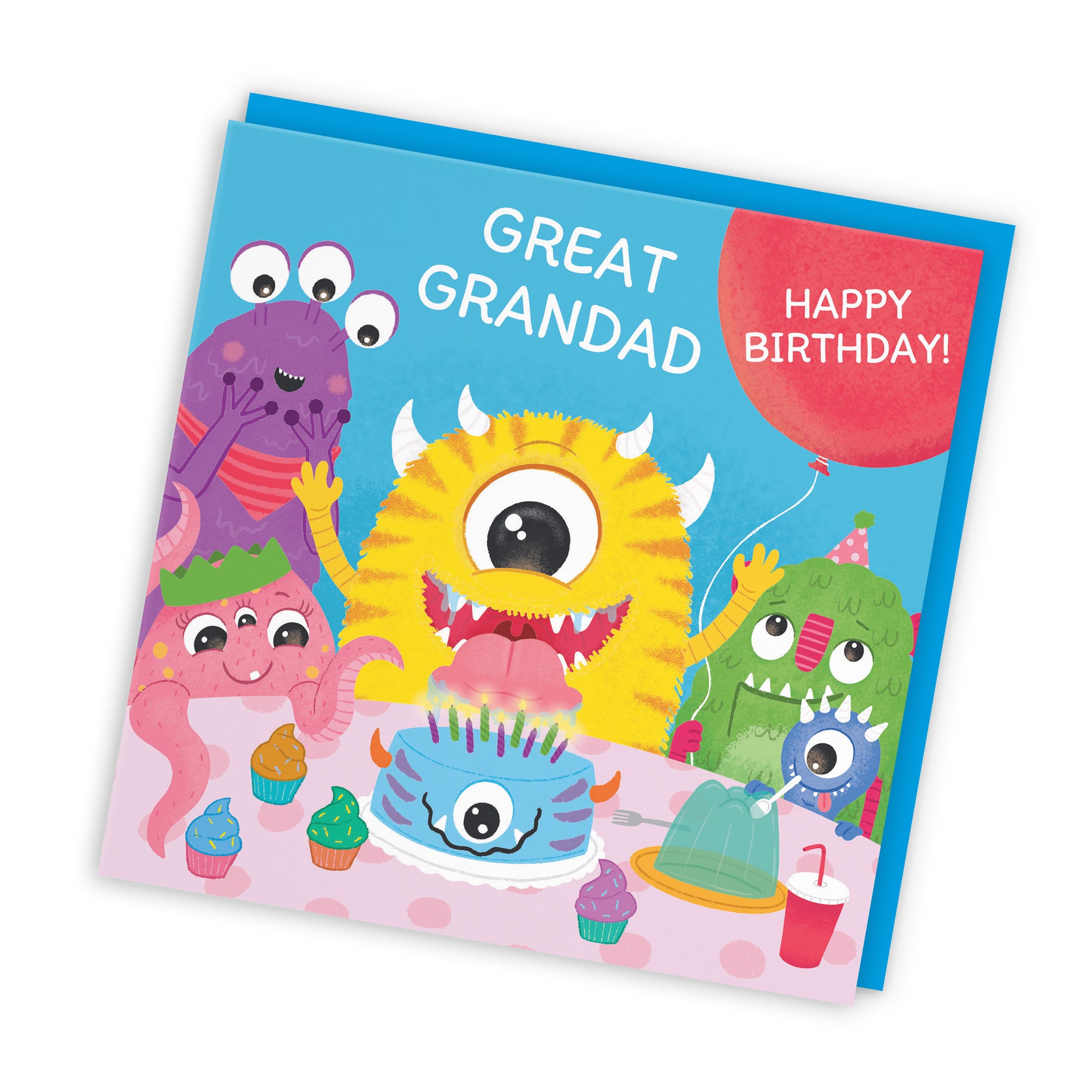 Great Grandad Monsters Party Cute Birthday Card Imagination - Default Title (LG02102)