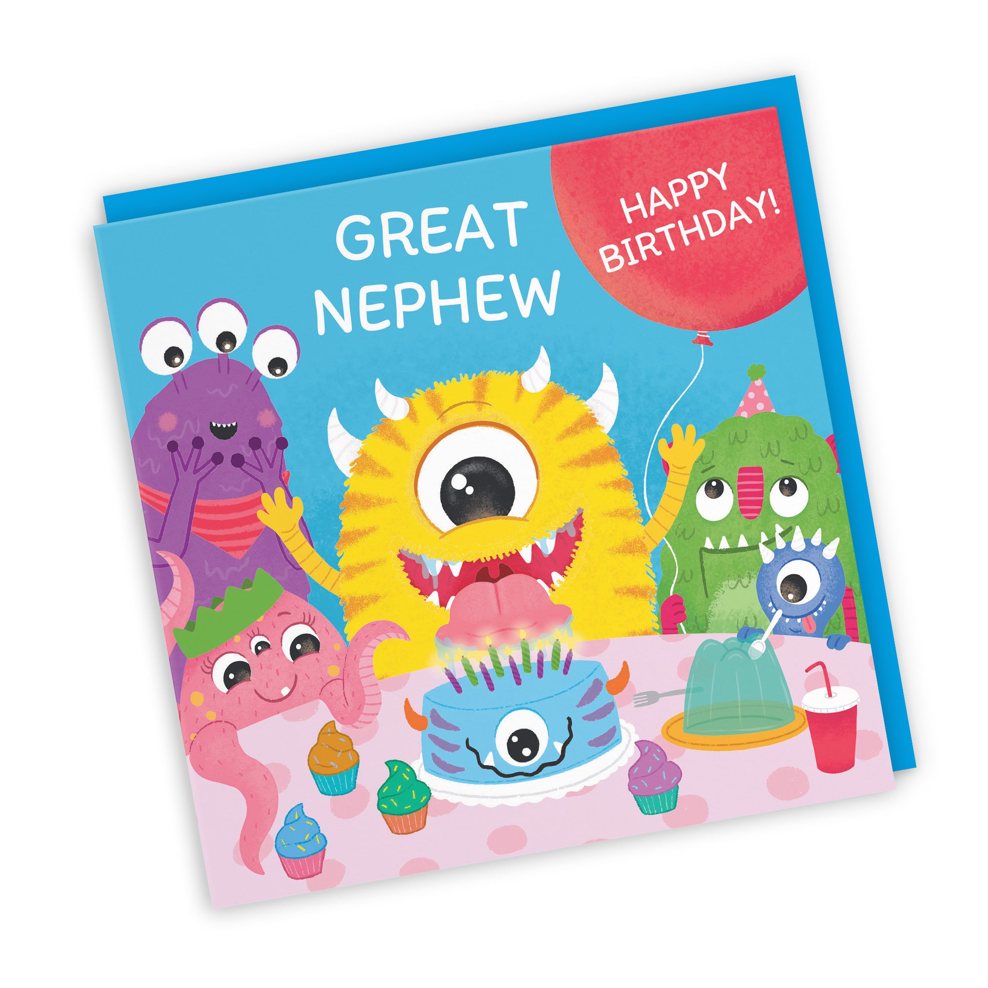 Great Nephew Monsters Party Children's Birthday Card Imagination - Default Title (LG02103)