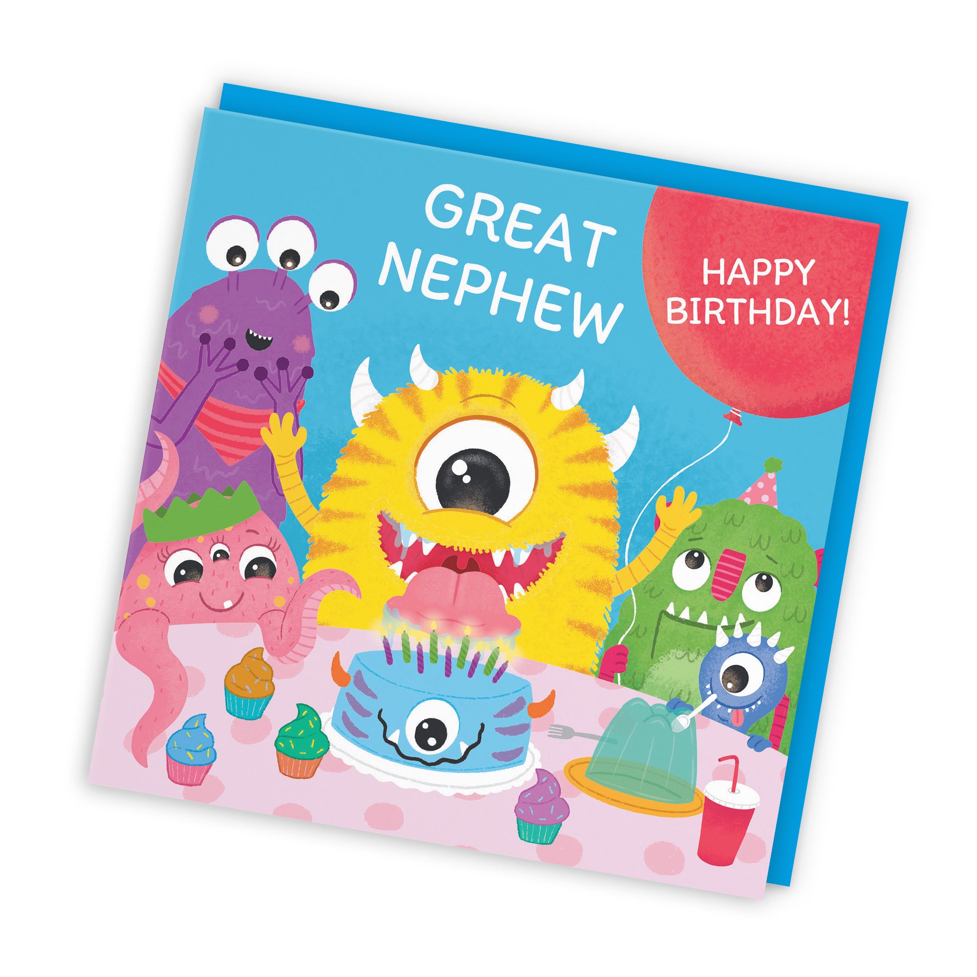 Great Nephew Monsters Party Children's Birthday Card Imagination - Default Title (LG02103)