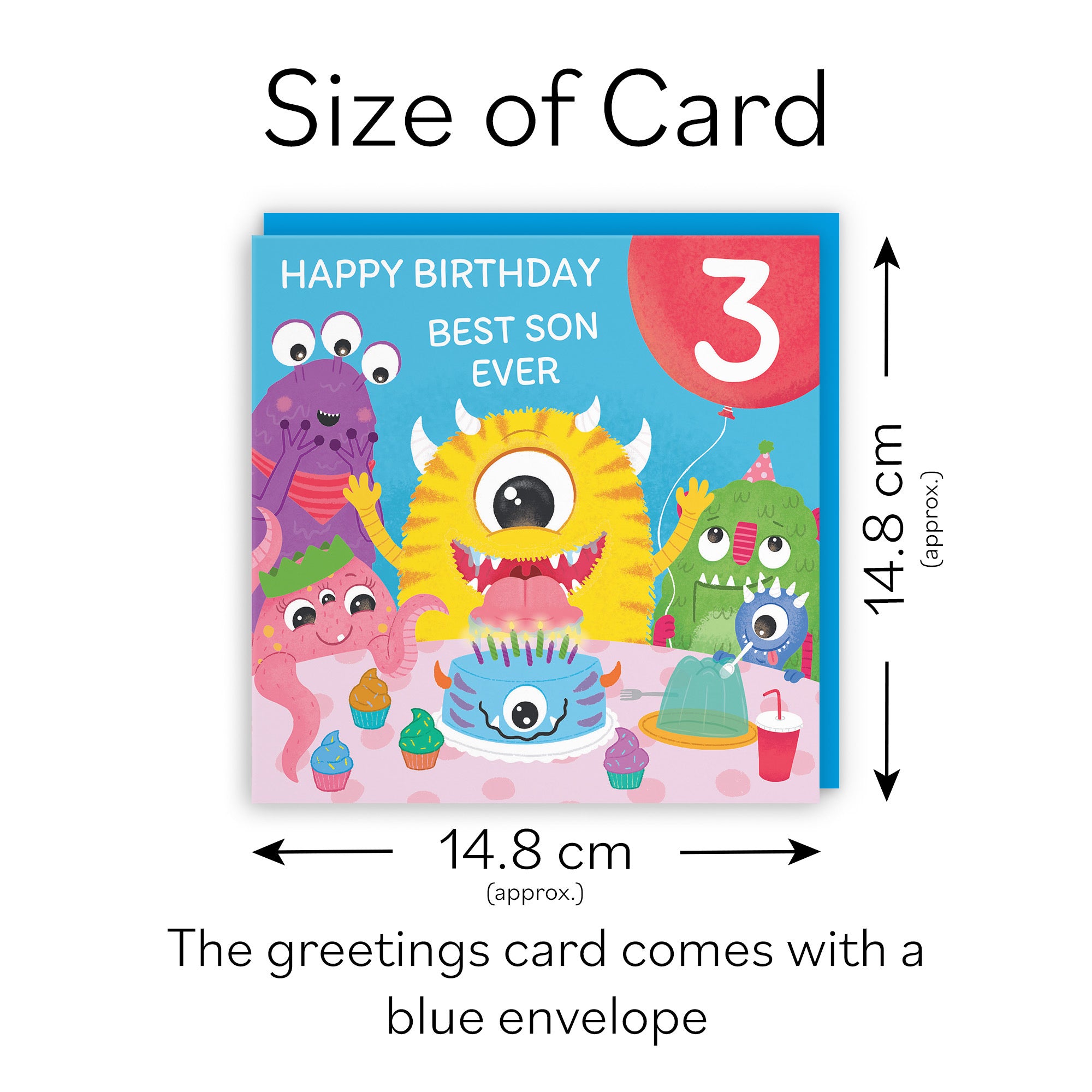 3rd Son Monsters Party Kids Birthday Card Imagination - Default Title (LG02106)