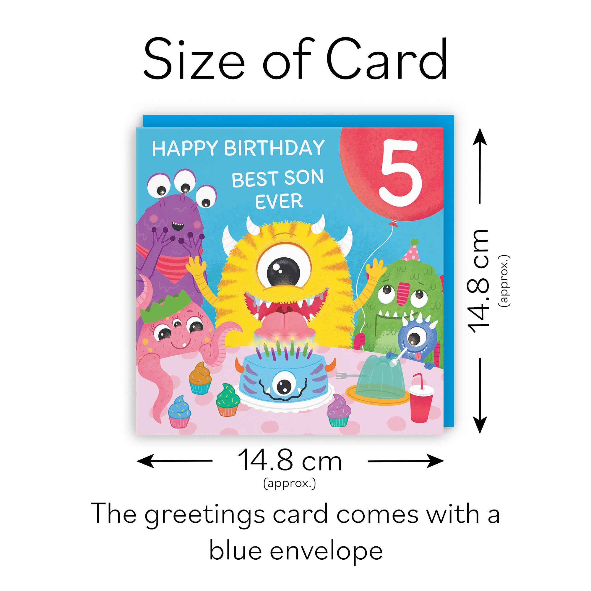 5th Son Monsters Party Kids Birthday Card Imagination - Default Title (LG02107)