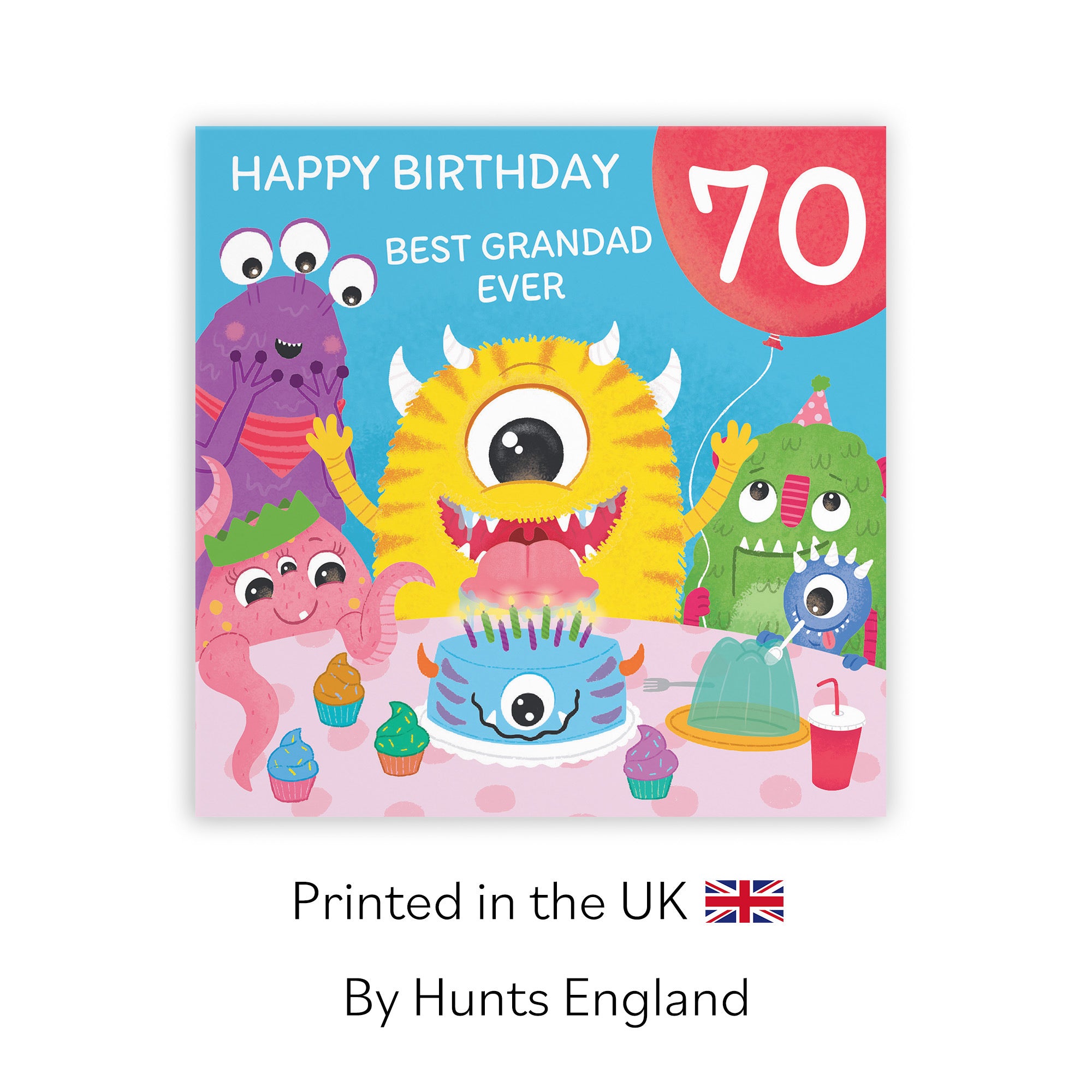 70th Grandad Monsters Party Birthday Card Imagination - Default Title (LG02109)