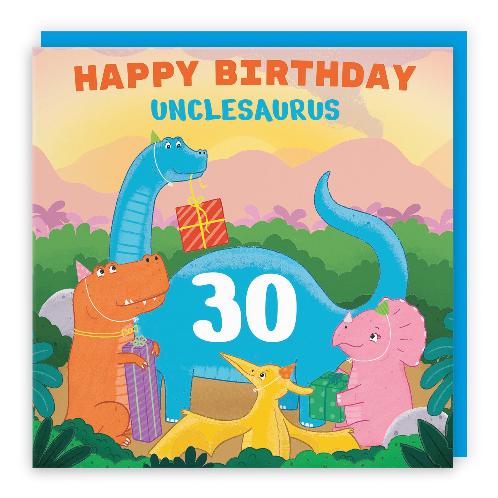 30th Uncle Birthday Dinosaur Party Card Imagination - Default Title (LG02112)