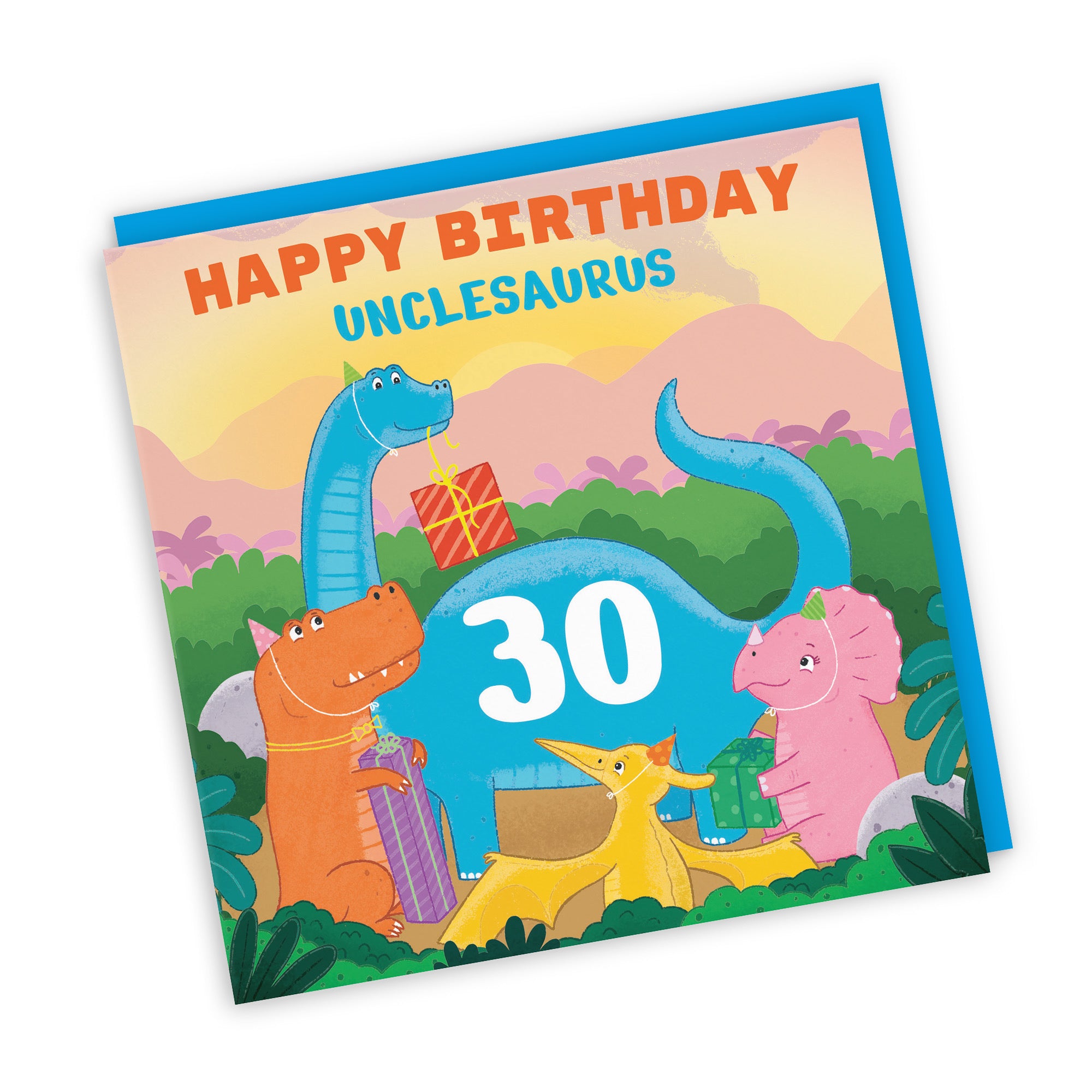 30th Uncle Birthday Dinosaur Party Card Imagination - Default Title (LG02112)