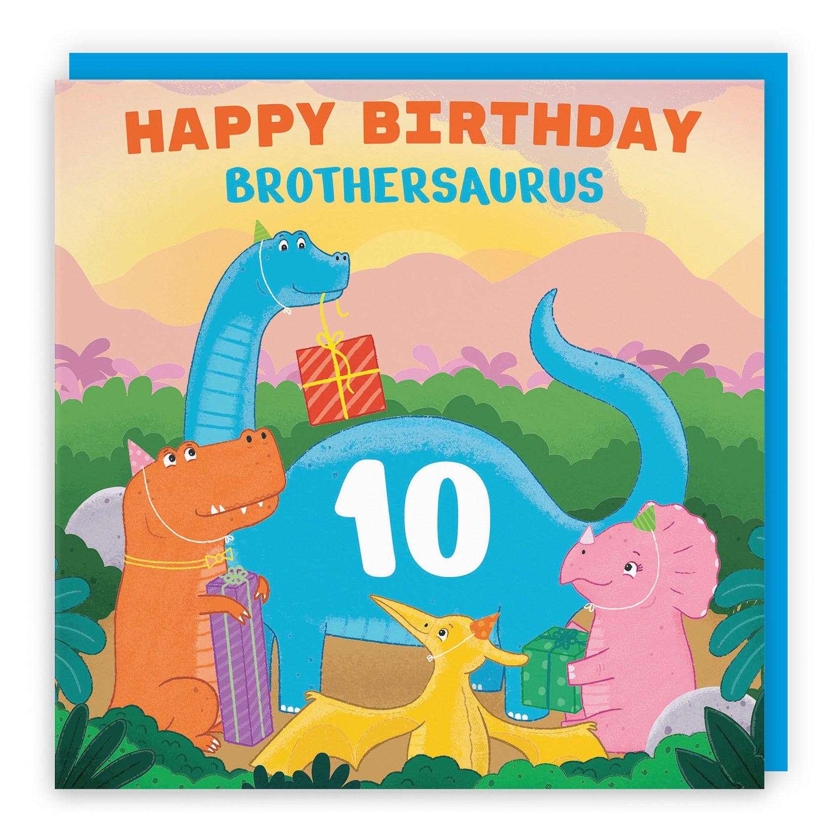 10th Brother Birthday Dinosaur Party Card Imagination - Default Title (LG02113)