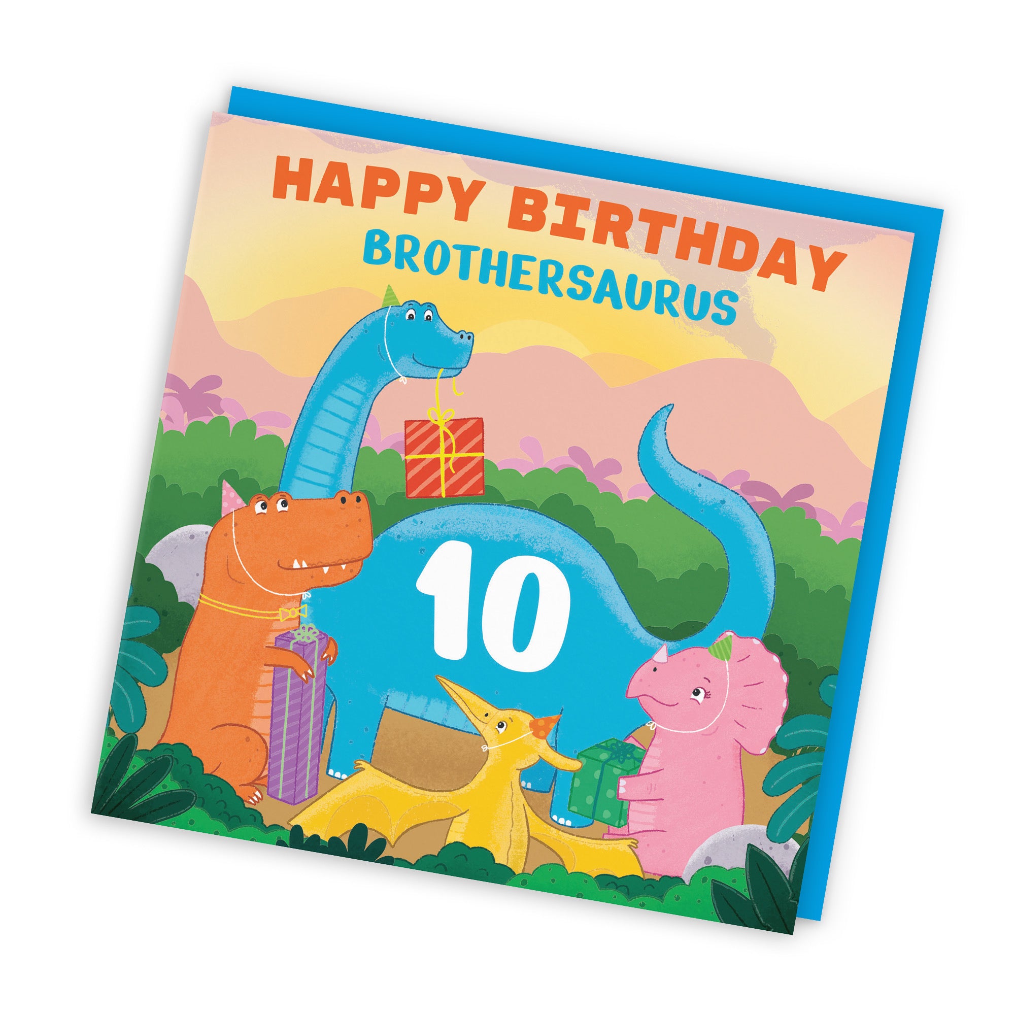 10th Brother Birthday Dinosaur Party Card Imagination - Default Title (LG02113)