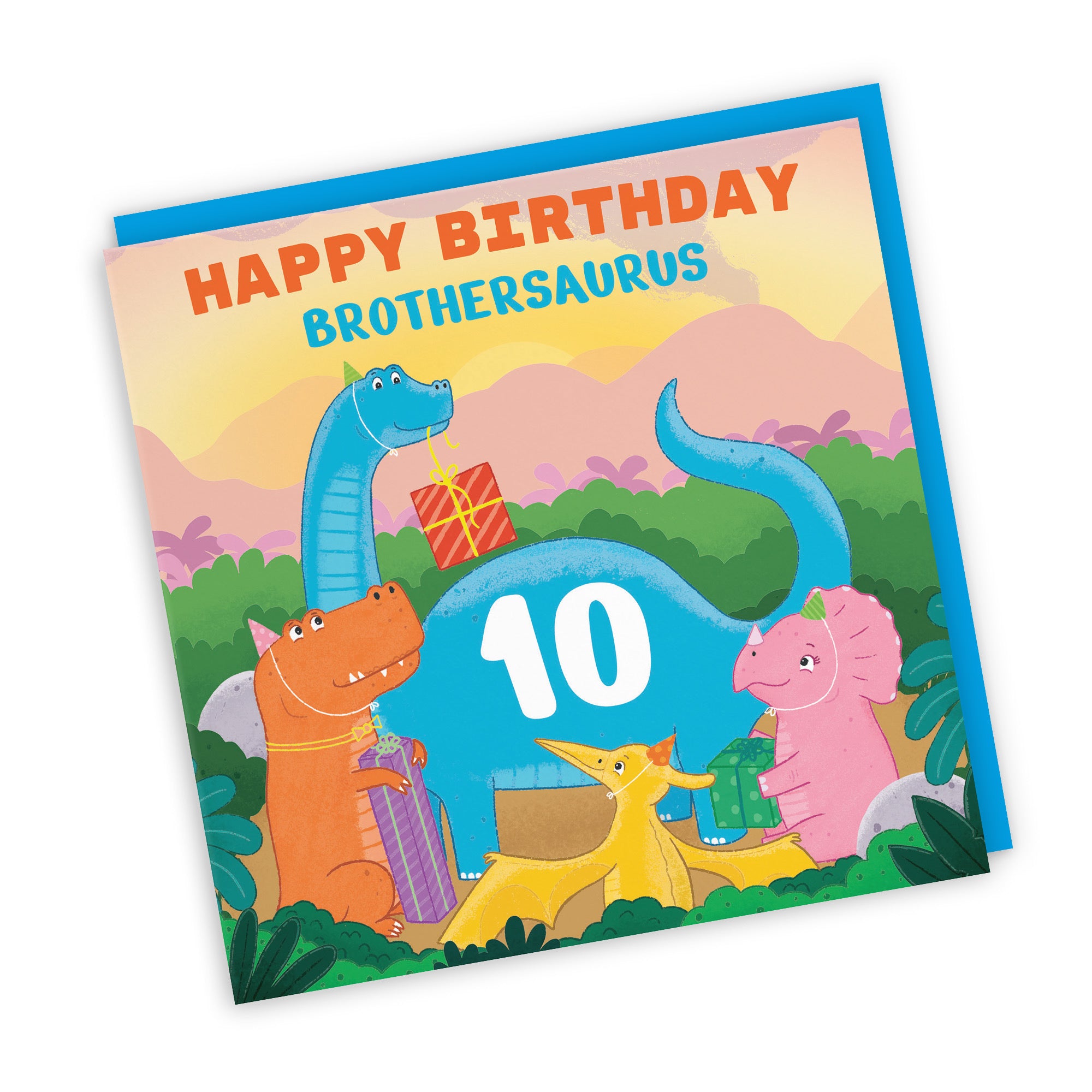 10th Brother Birthday Dinosaur Party Card Imagination - Default Title (LG02113)