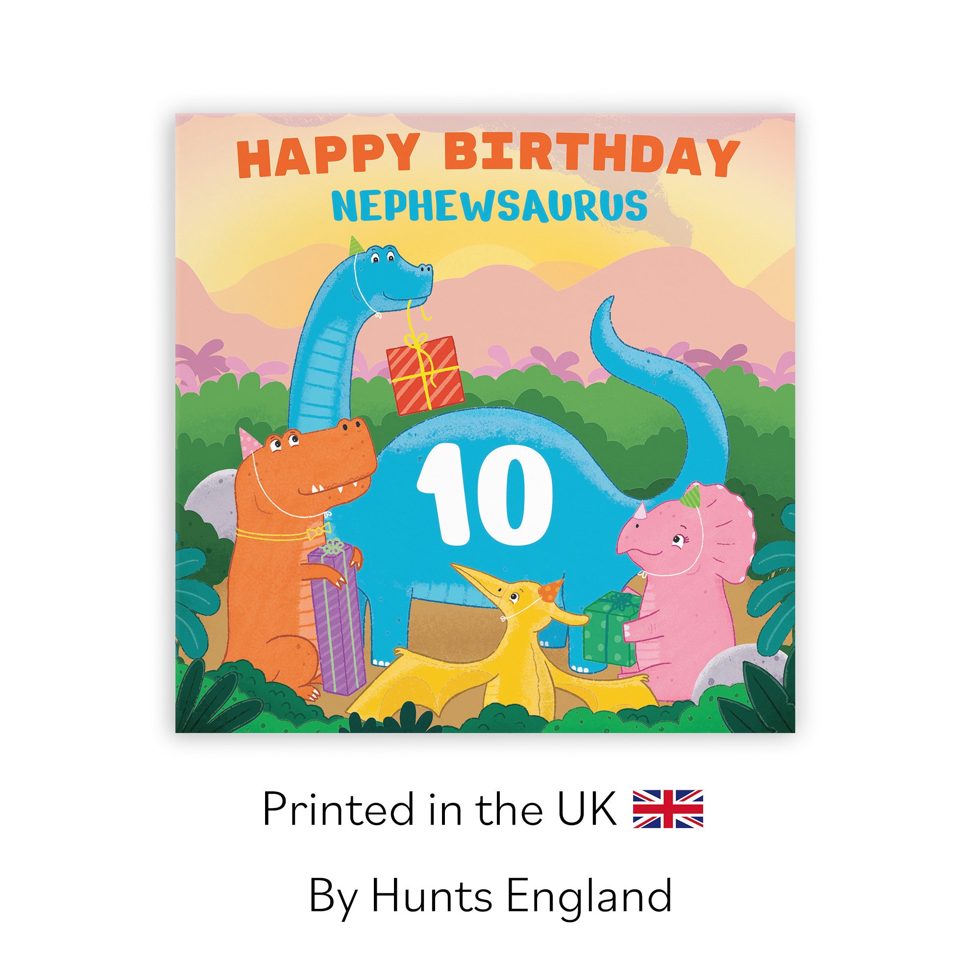 10th Nephew Birthday Dinosaur Party Card Imagination - Default Title (LG02115)
