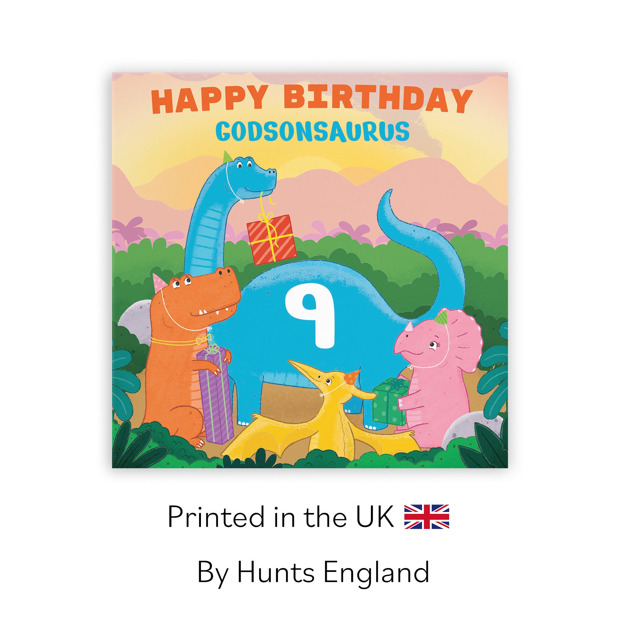 9th Godson Birthday Dinosaur Party Card Imagination - Default Title (LG02118)