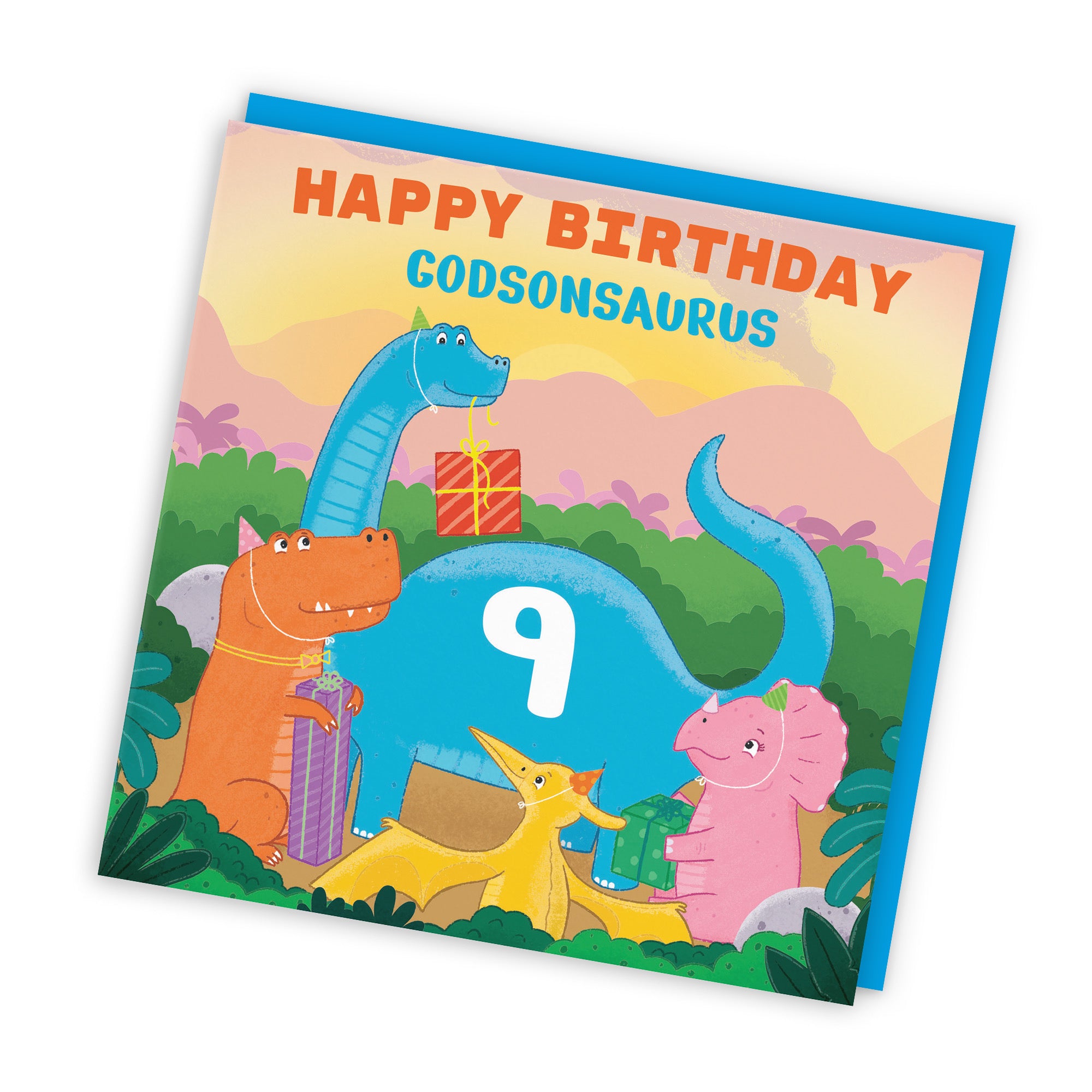 9th Godson Birthday Dinosaur Party Card Imagination - Default Title (LG02118)