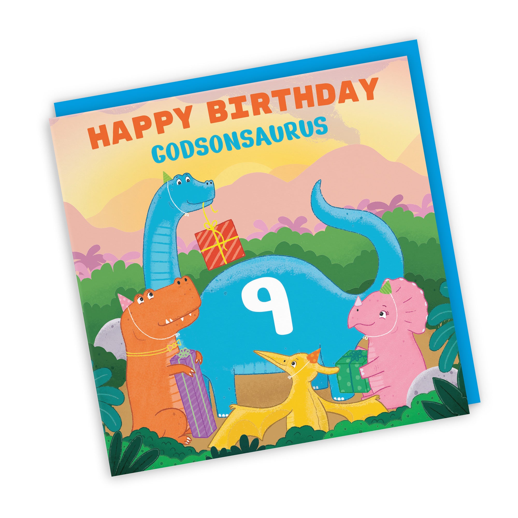 9th Godson Birthday Dinosaur Party Card Imagination - Default Title (LG02118)