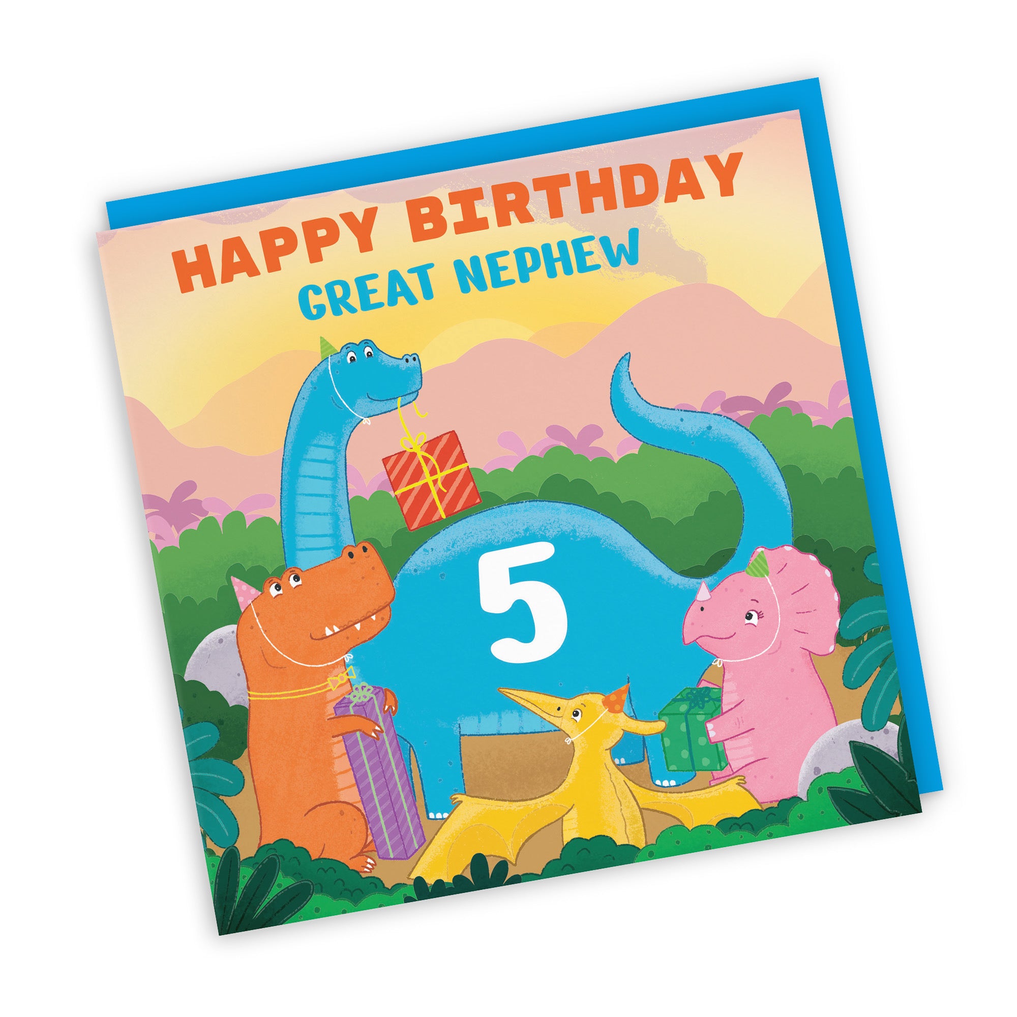 5th Great Nephew Birthday Dinosaur Party Card Imagination - Default Title (LG02121)