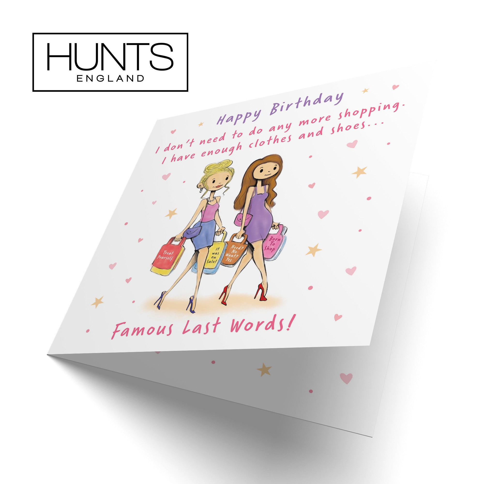 Women's Birthday Card Shopping Silly Squiggles - Default Title (RH00001)