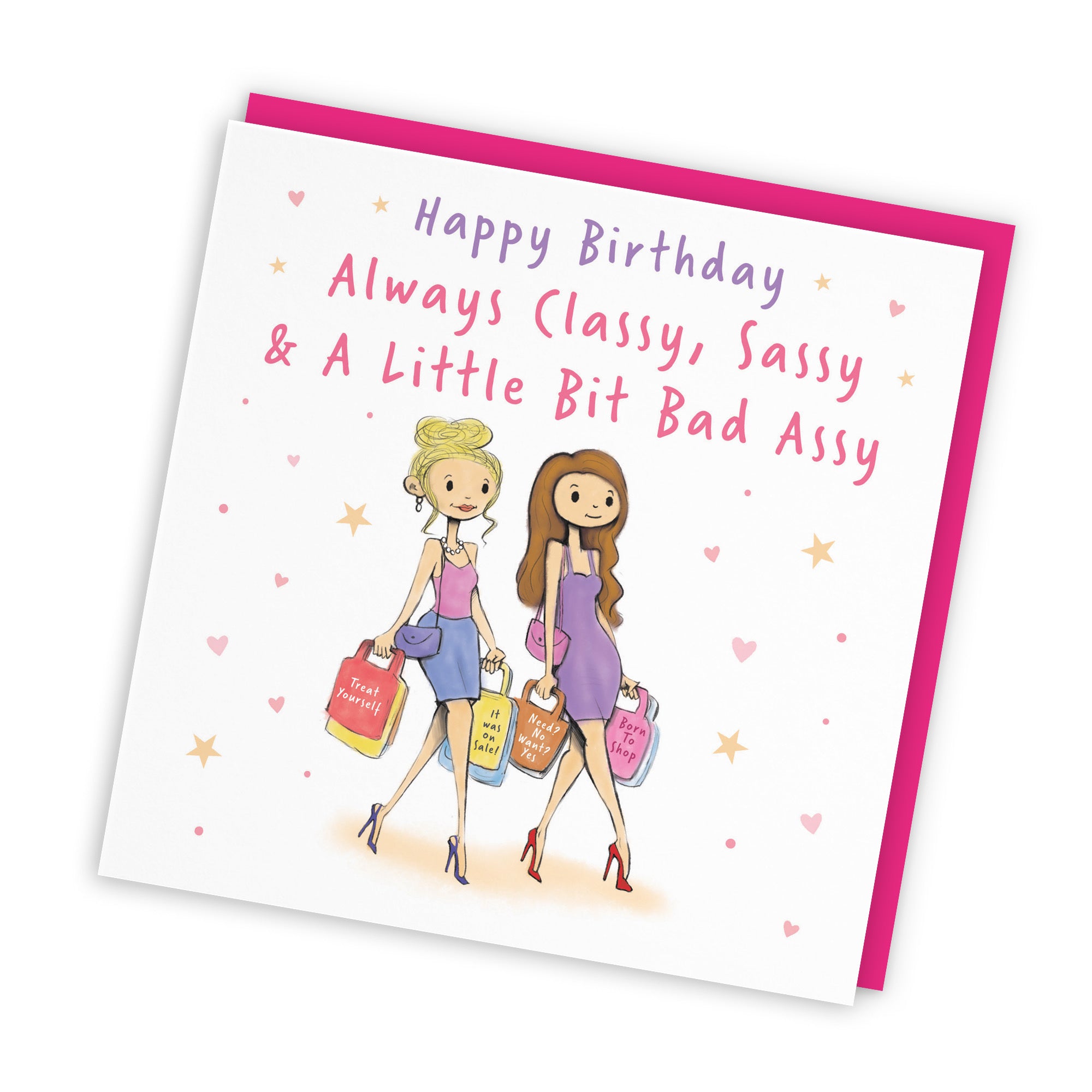 Women's Birthday Card Shopping Classy Sassy Silly Squiggles - Default Title (RH00002)