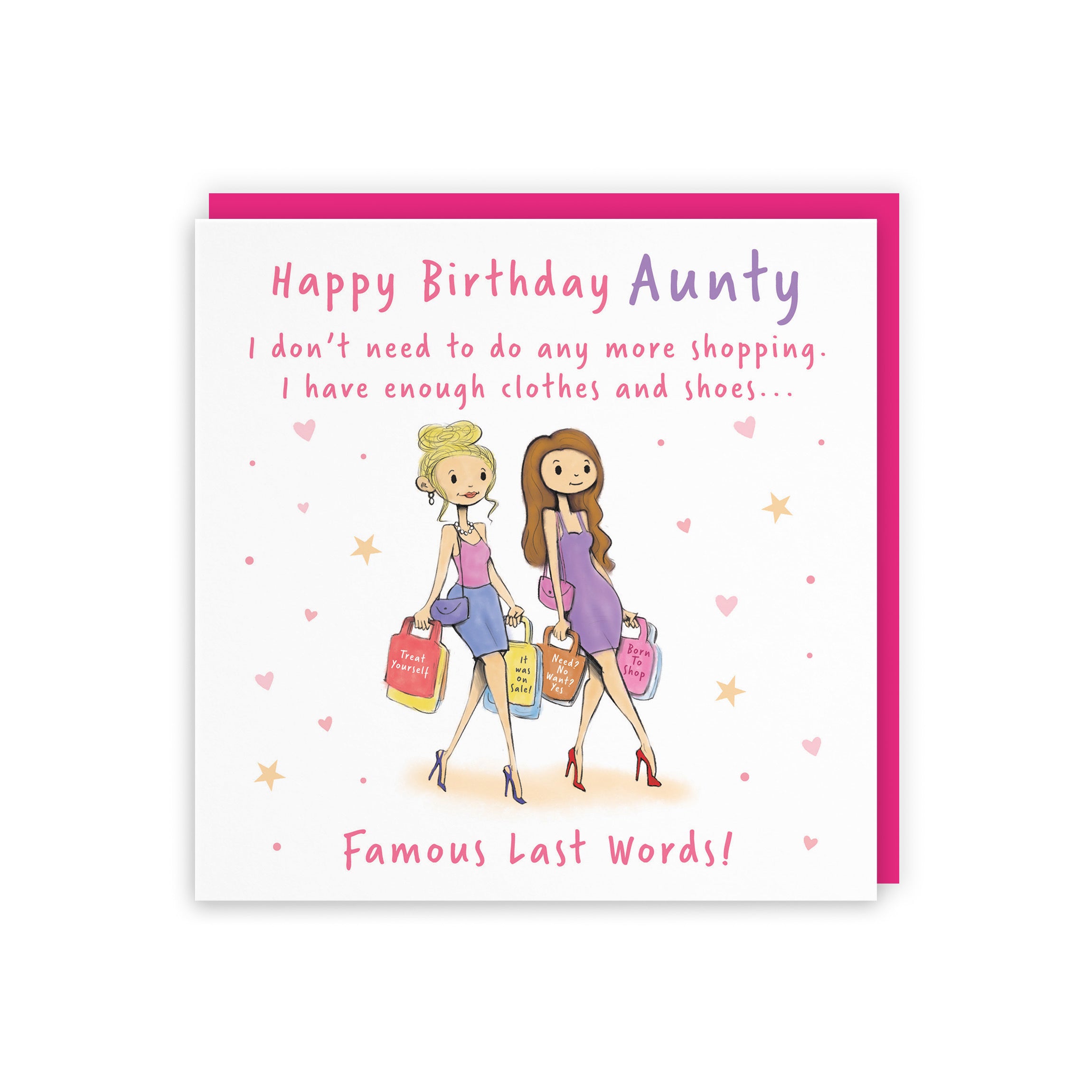 Aunty Birthday Card Shopping Silly Squiggles - Default Title (RH00006)