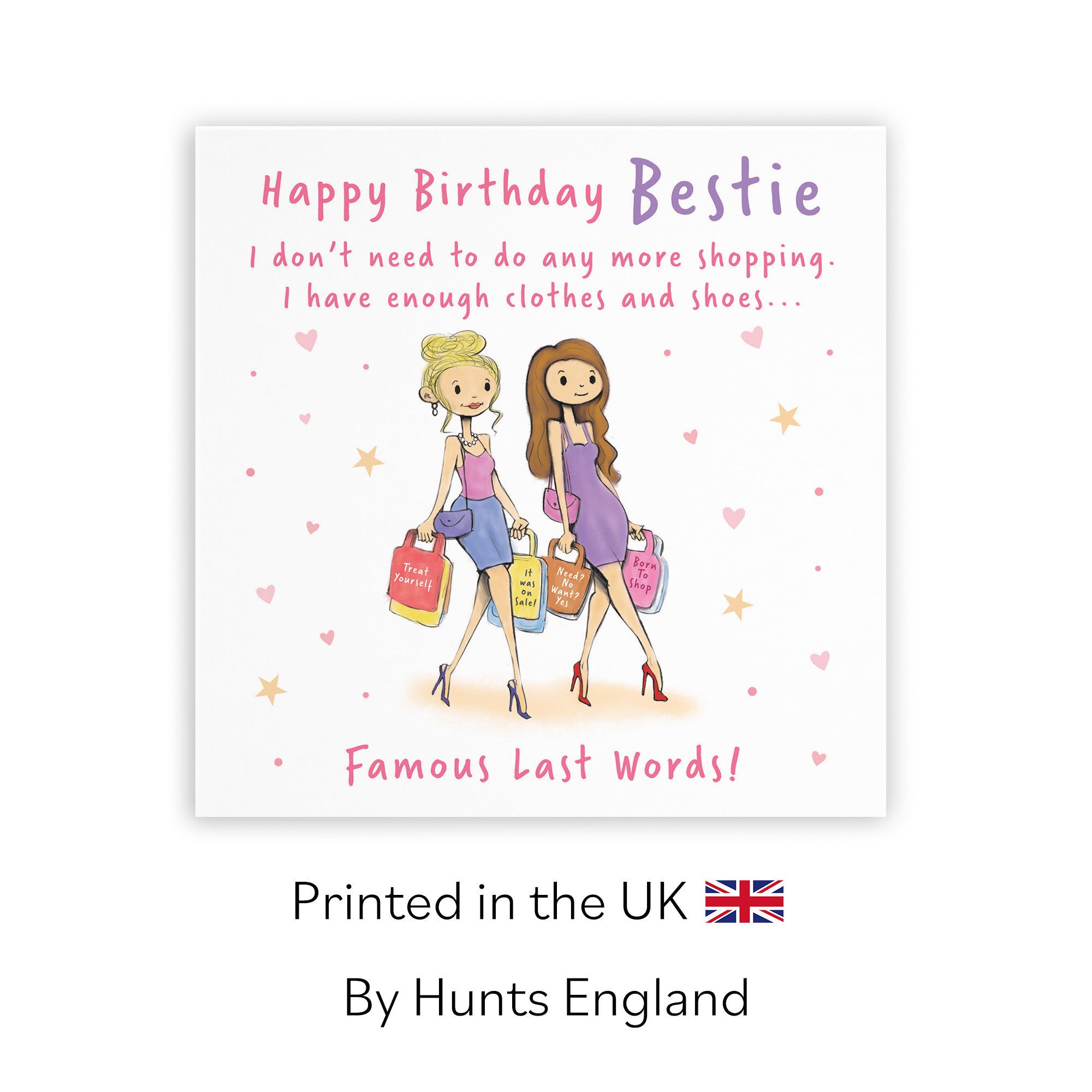 Female Bestie Birthday Card Shopping Silly Squiggles - Default Title (RH00007)