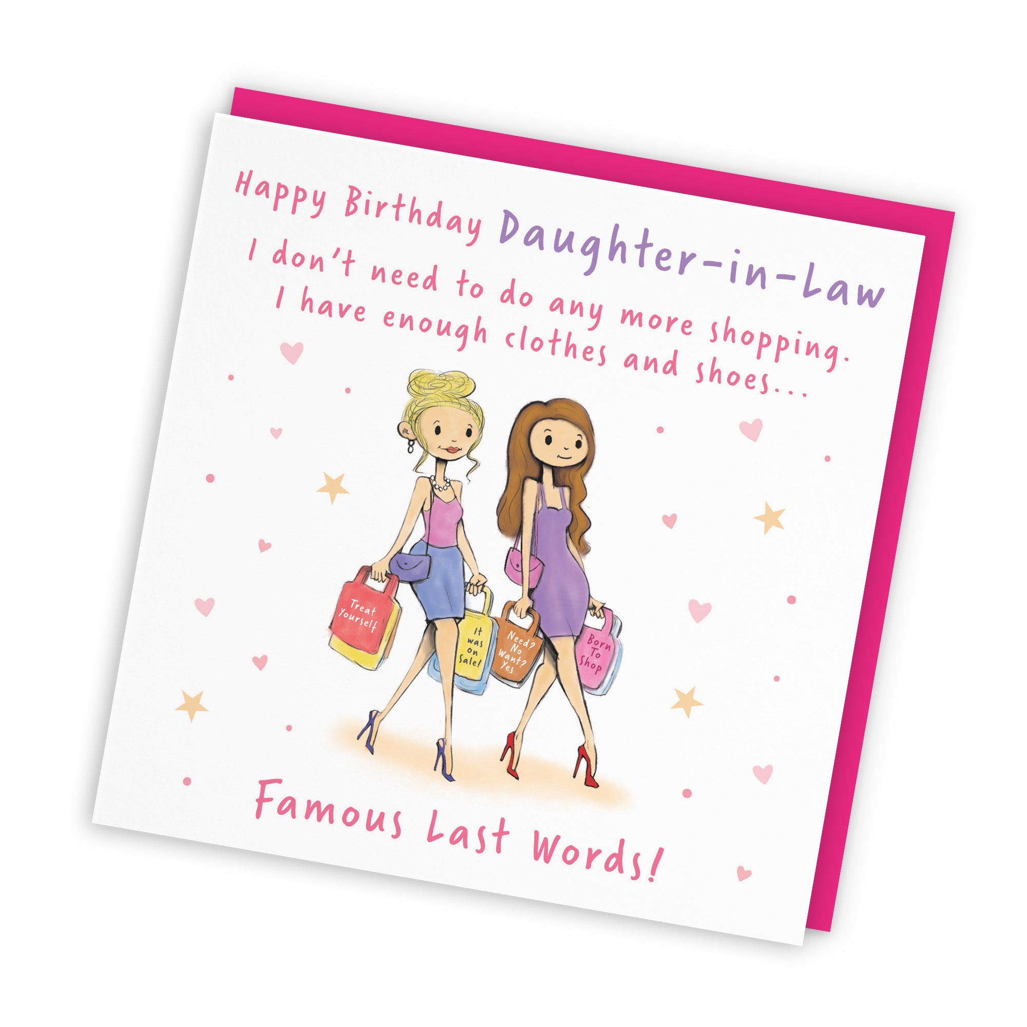 Daughter-in-Law Birthday Card Shopping Silly Squiggles - Default Title (RH00010)