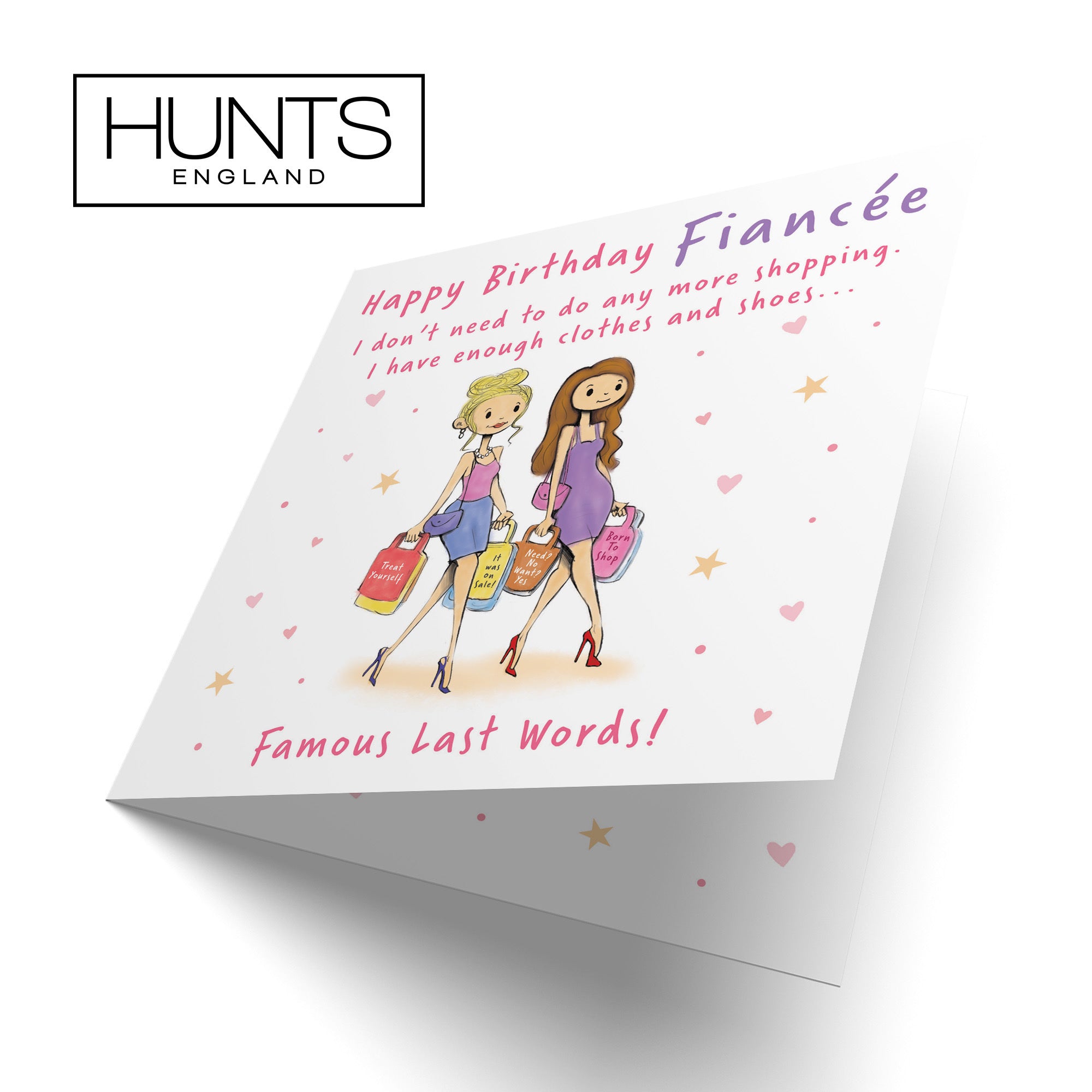 Fiancée Birthday Card Shopping Silly Squiggles - Default Title (RH00011)
