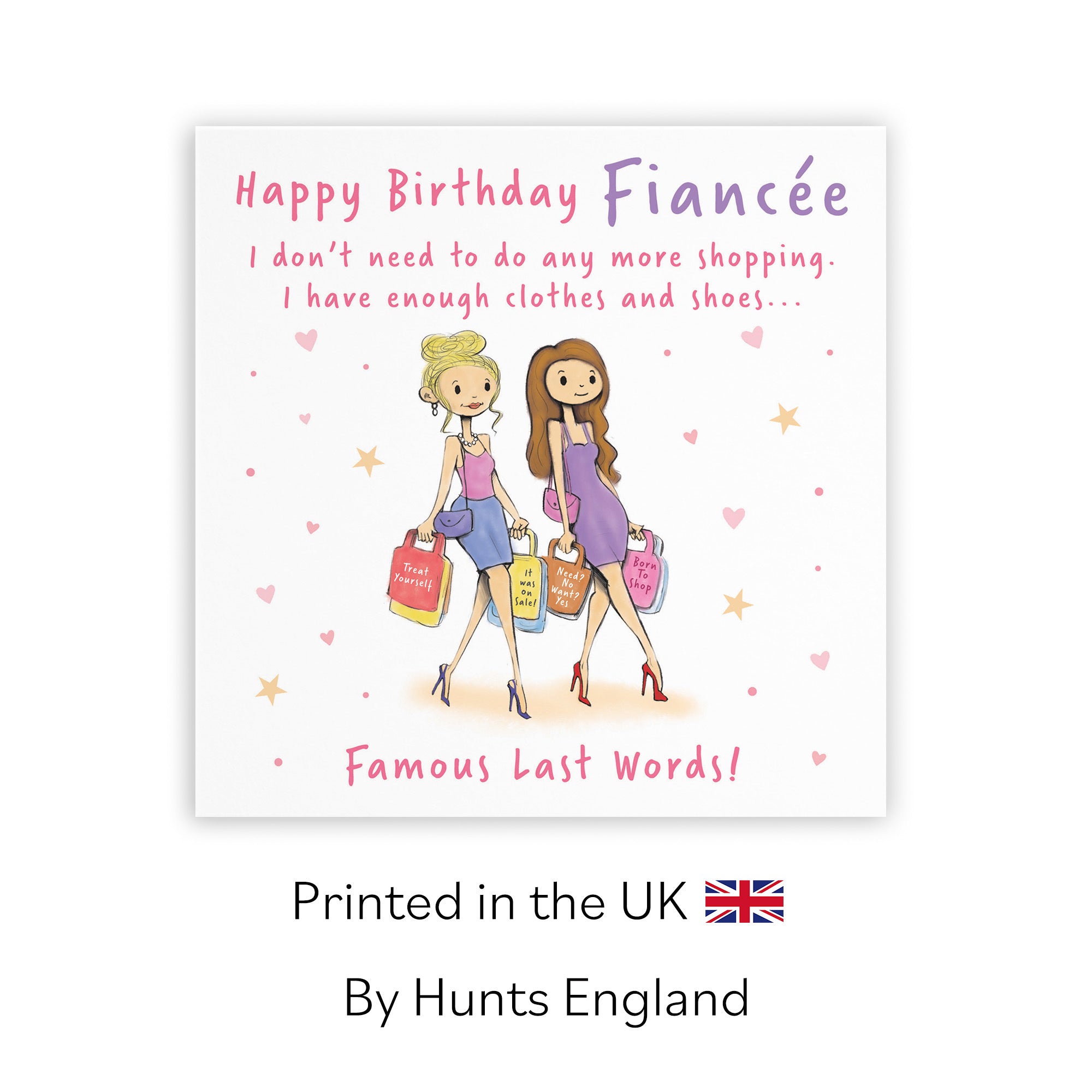 Fiancée Birthday Card Shopping Silly Squiggles - Default Title (RH00011)
