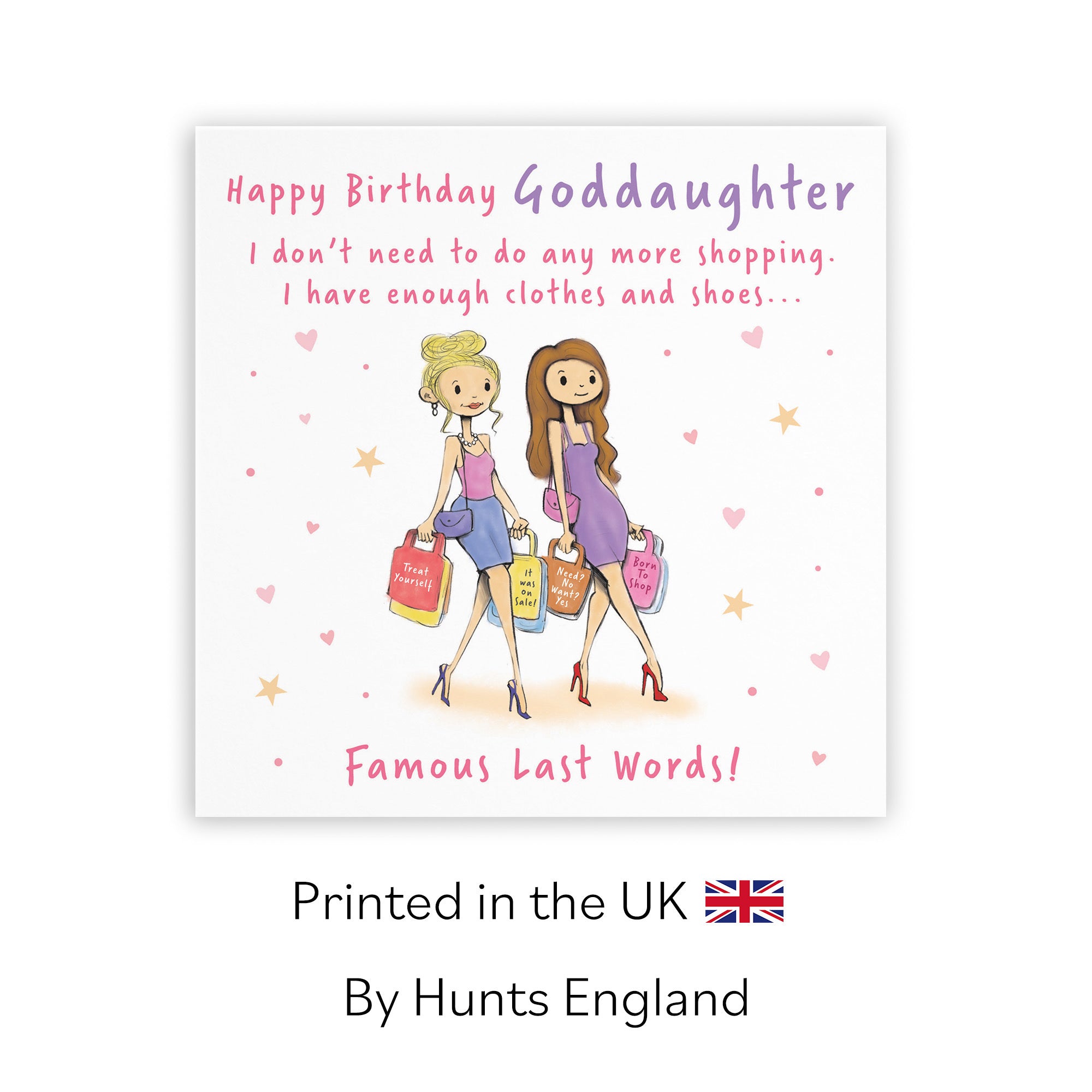 Goddaughter Birthday Card Shopping Silly Squiggles - Default Title (RH00014)