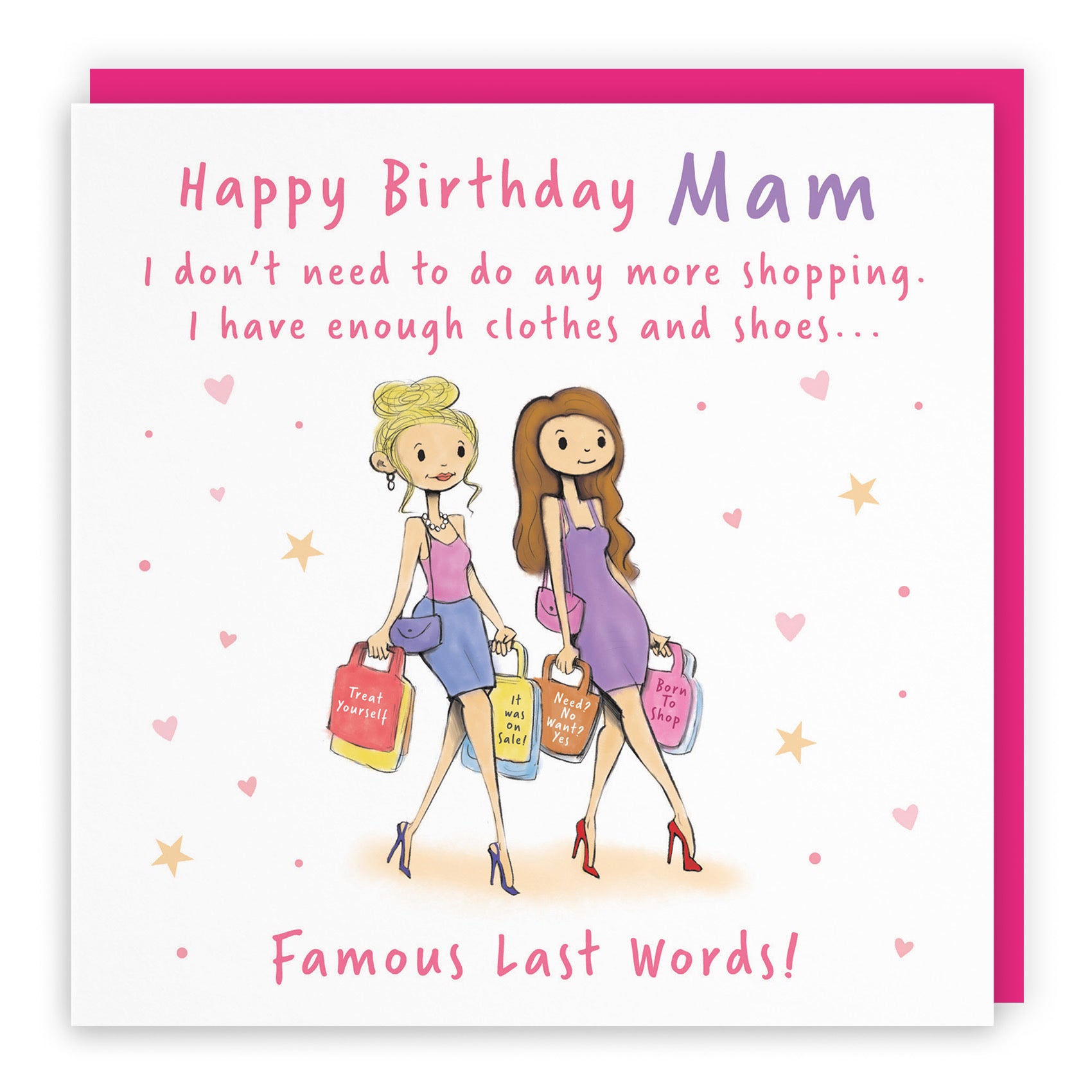 Mam Birthday Card Shopping Silly Squiggles - Default Title (RH00021)