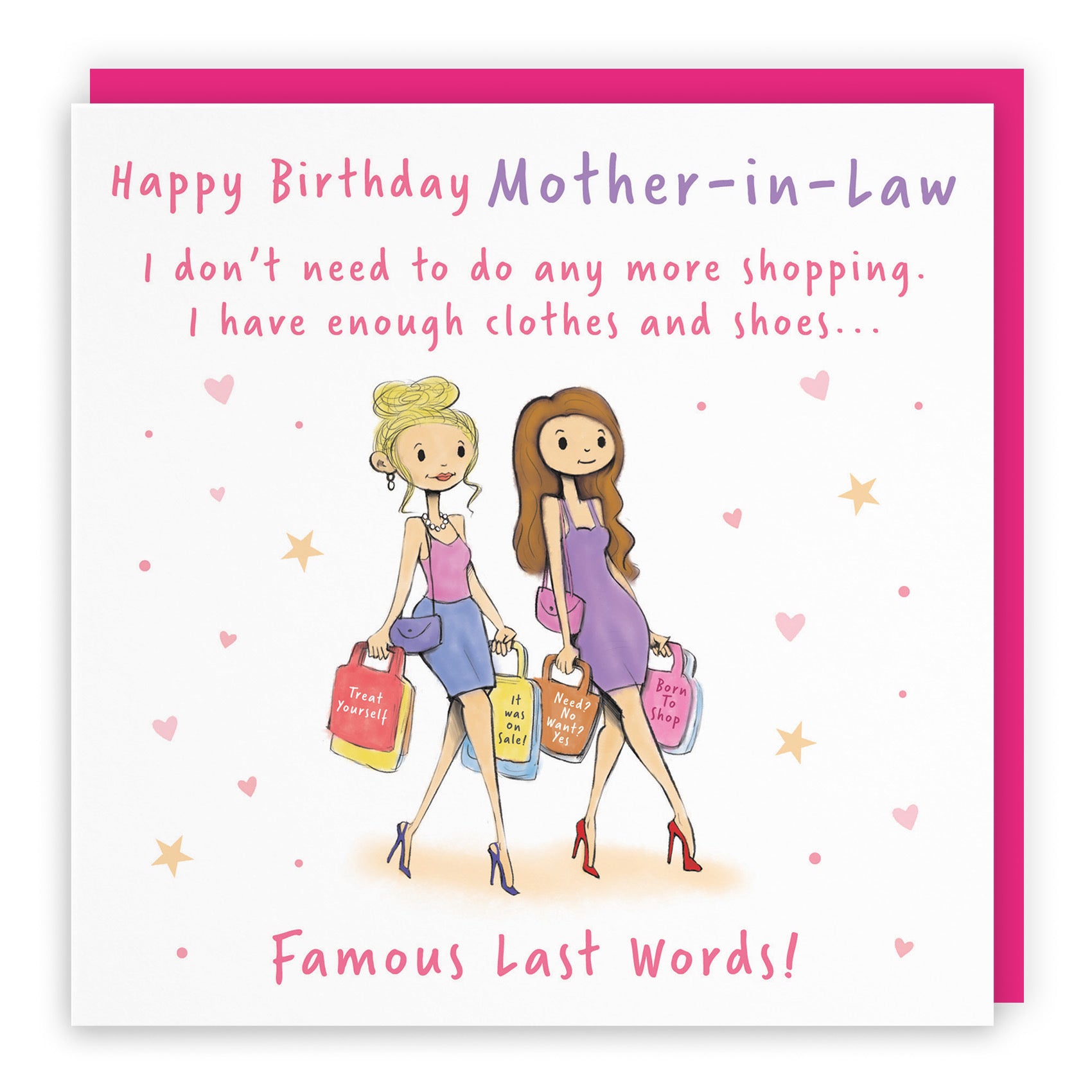 Mother-in-Law Birthday Card Shopping Silly Squiggles - Default Title (RH00023)