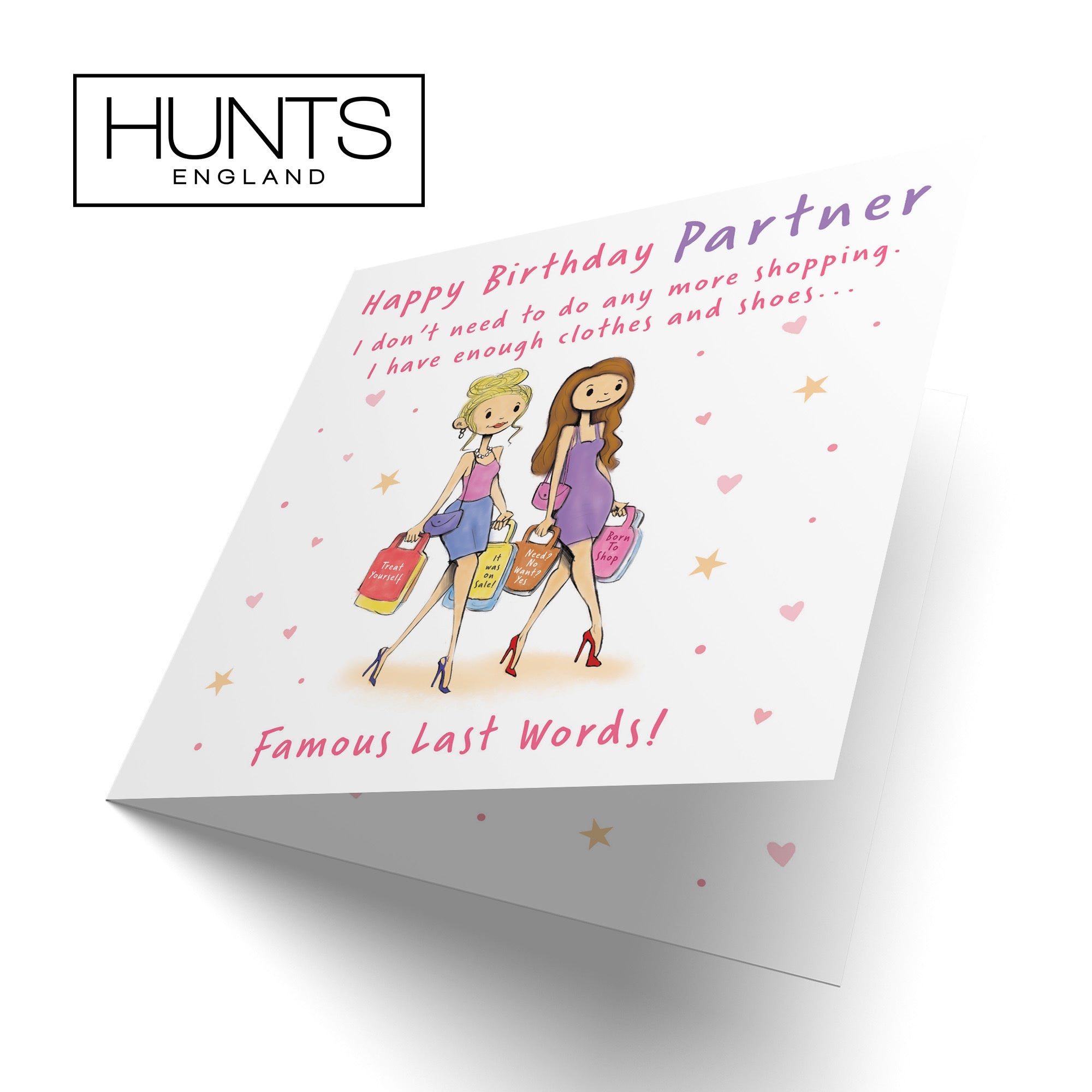 Female Partner Birthday Card Shopping Silly Squiggles - Default Title (RH00025)