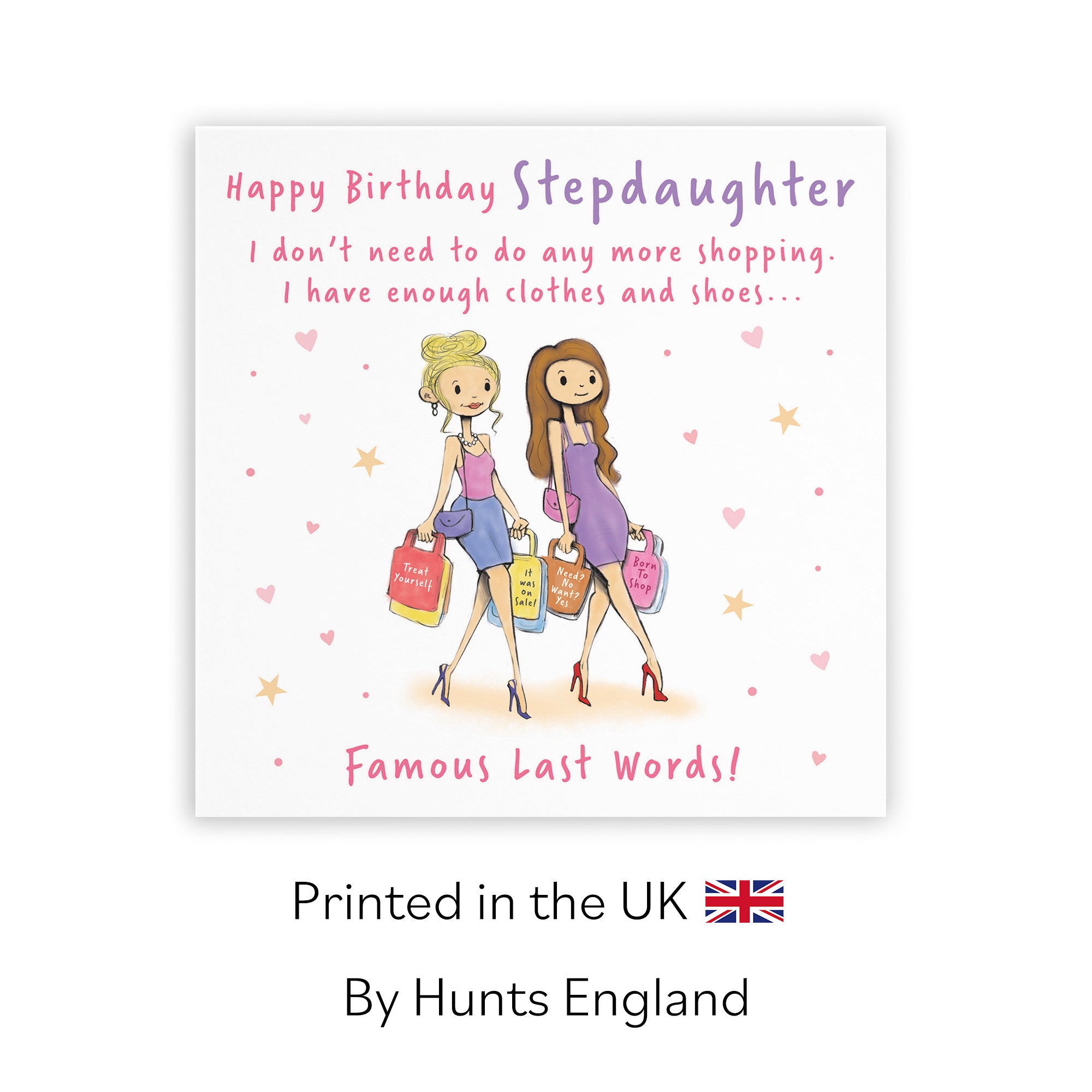 Stepdaughter Birthday Card Shopping Silly Squiggles - Default Title (RH00030)