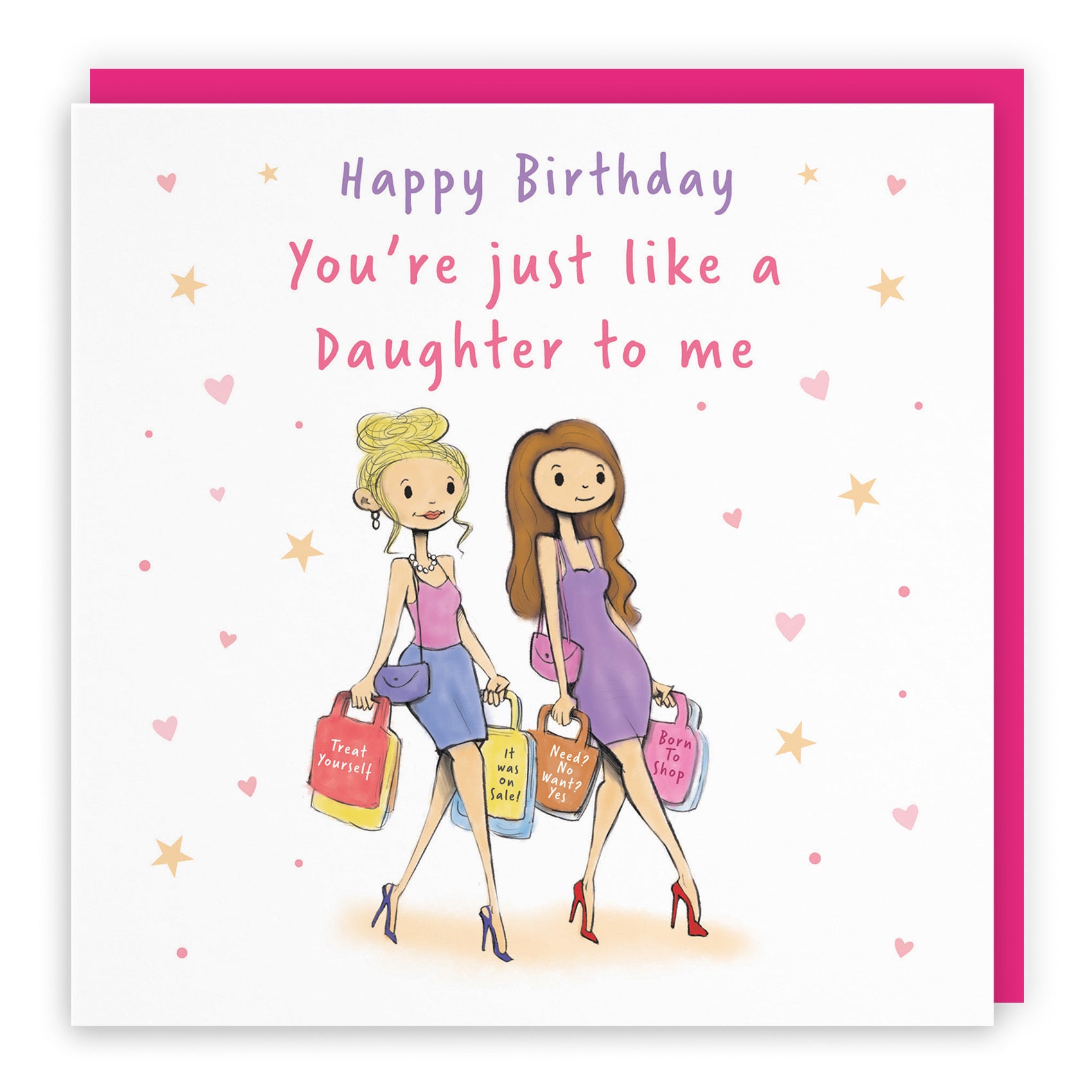 Like A Daughter To Me Birthday Card Shopping Silly Squiggles - Default Title (RH00032)