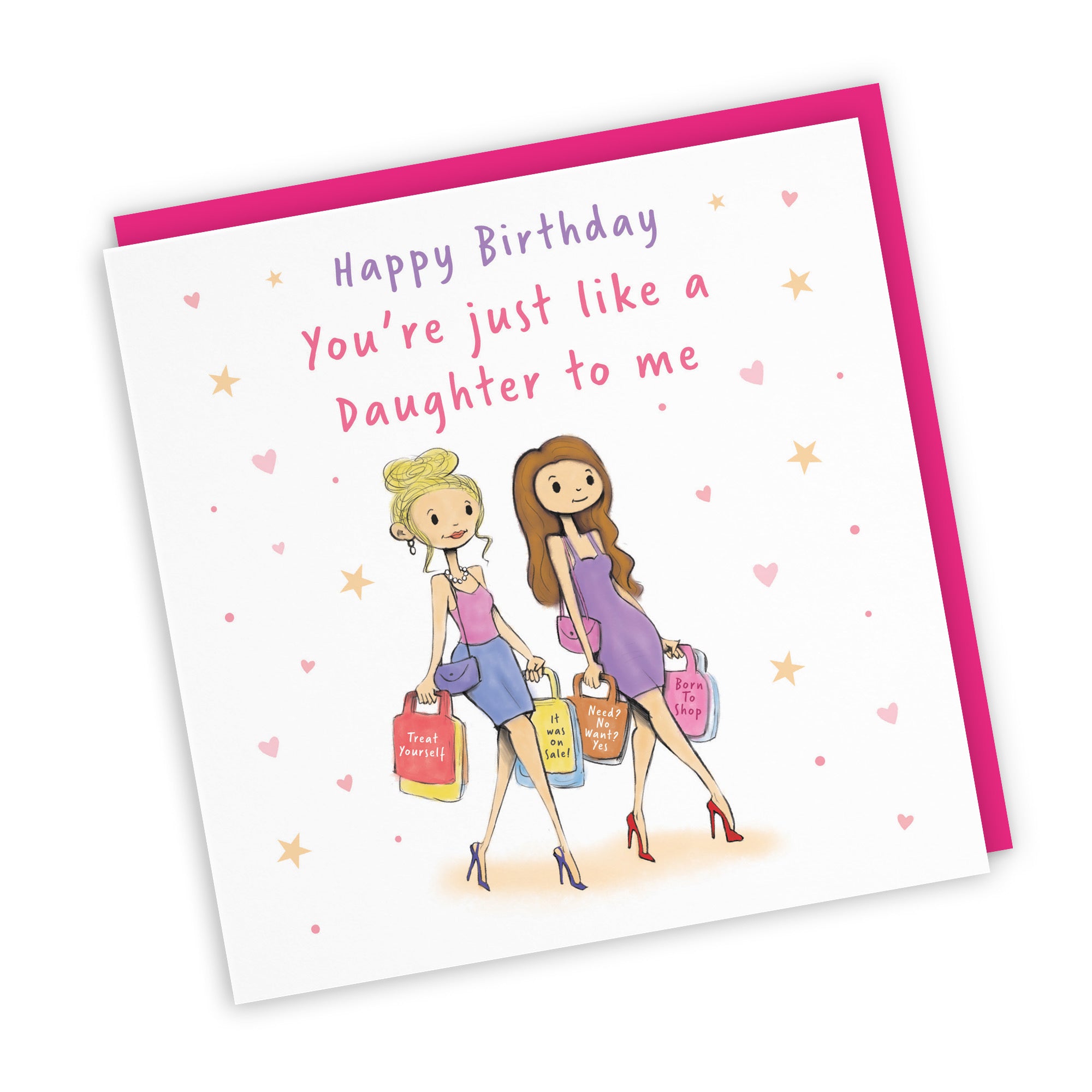 Like A Daughter To Me Birthday Card Shopping Silly Squiggles - Default Title (RH00032)