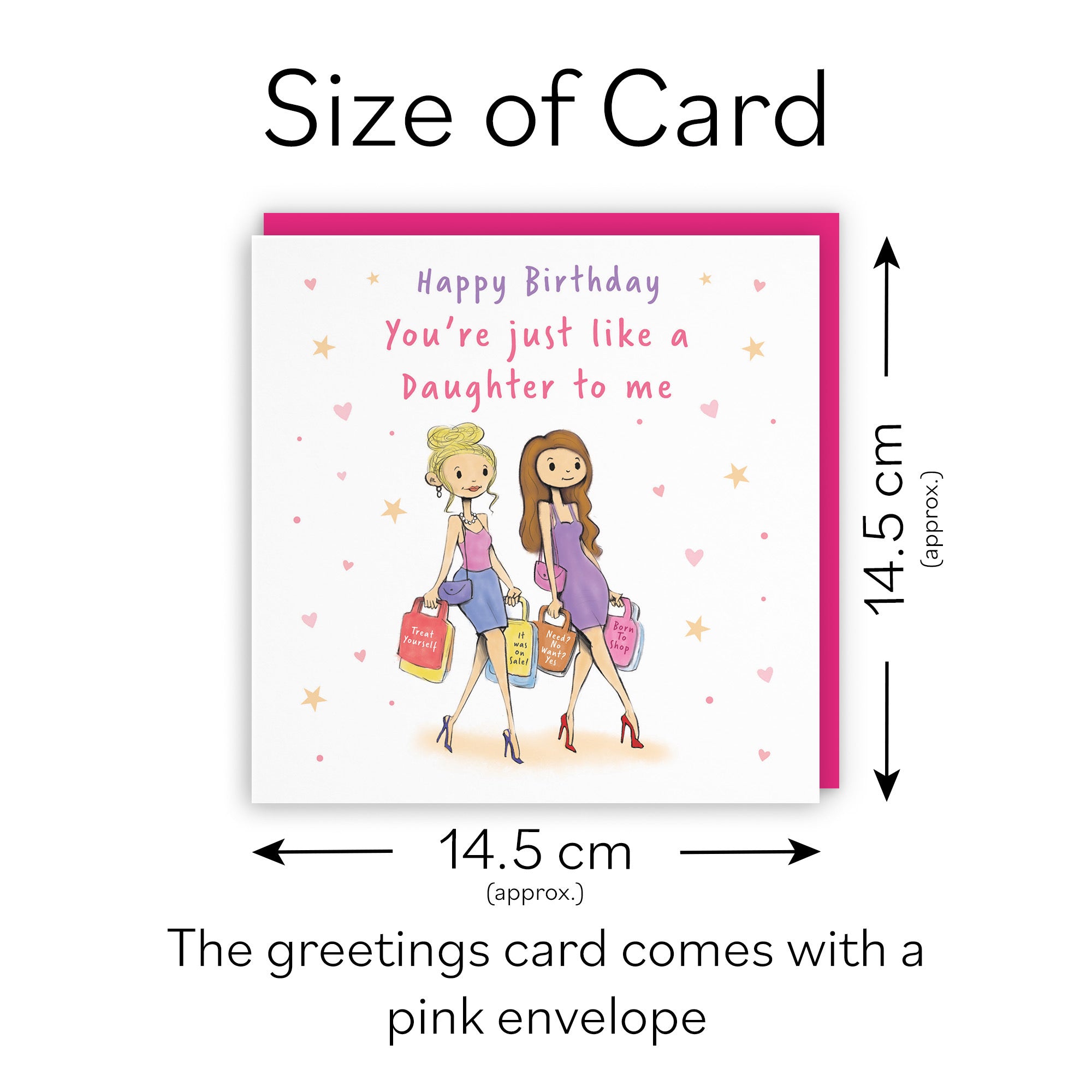 Like A Daughter To Me Birthday Card Shopping Silly Squiggles - Default Title (RH00032)