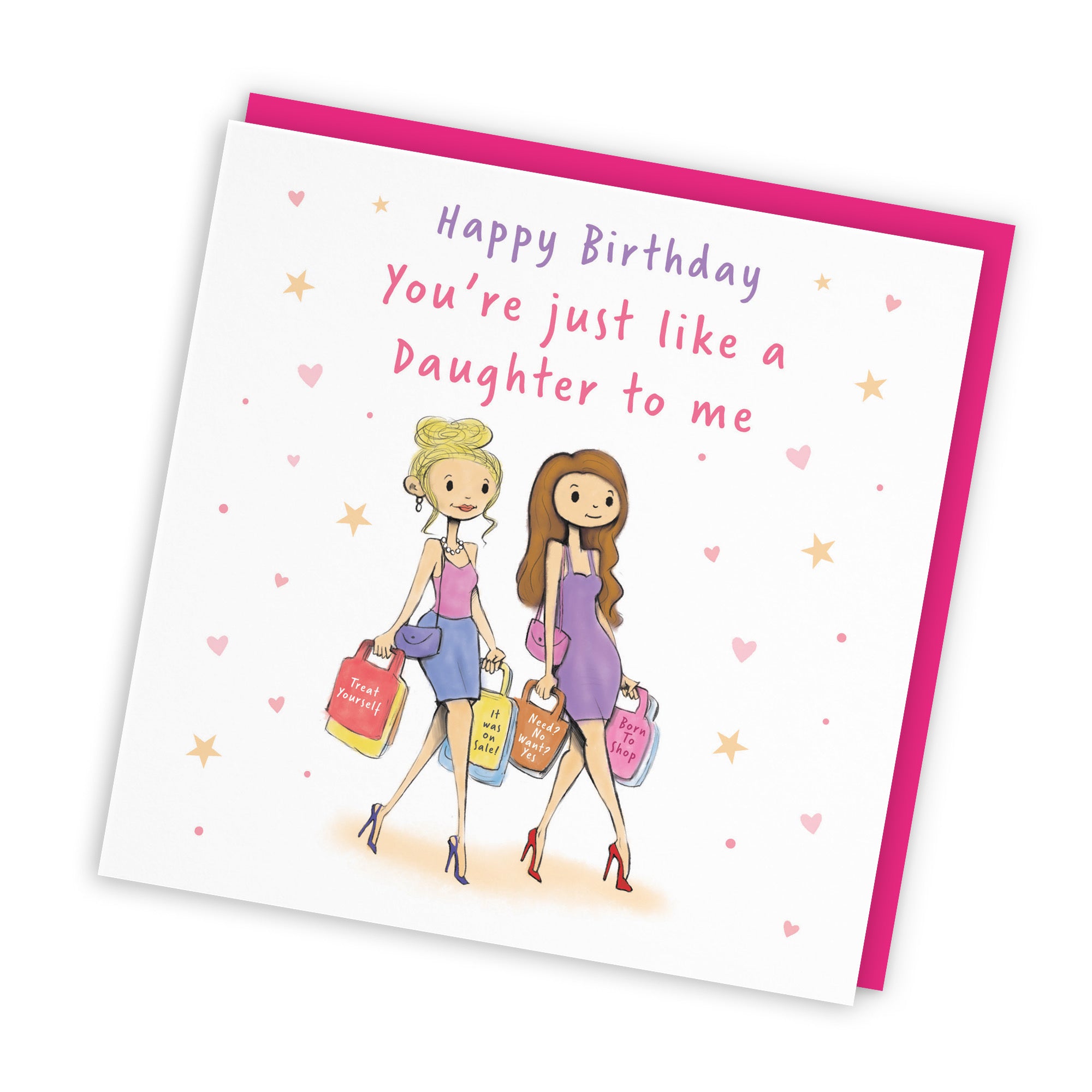Like A Daughter To Me Birthday Card Shopping Silly Squiggles - Default Title (RH00032)