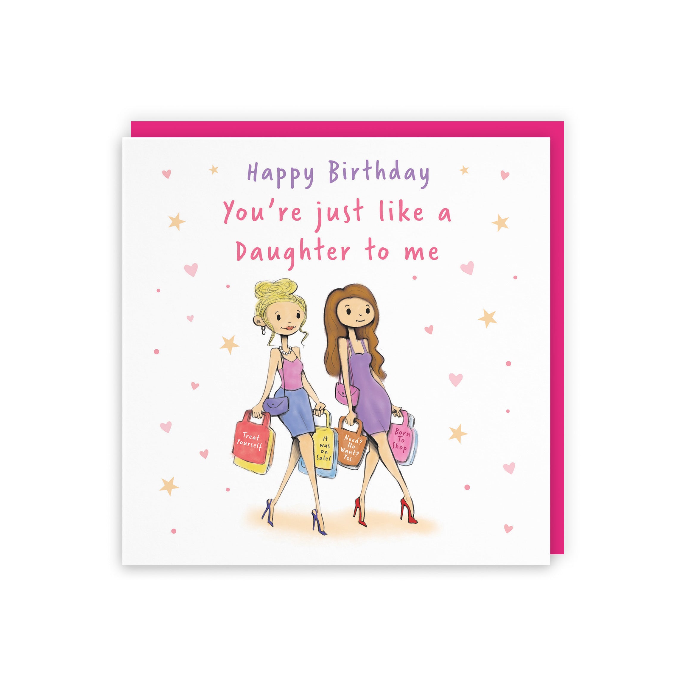 Like A Daughter To Me Birthday Card Shopping Silly Squiggles - Default Title (RH00032)