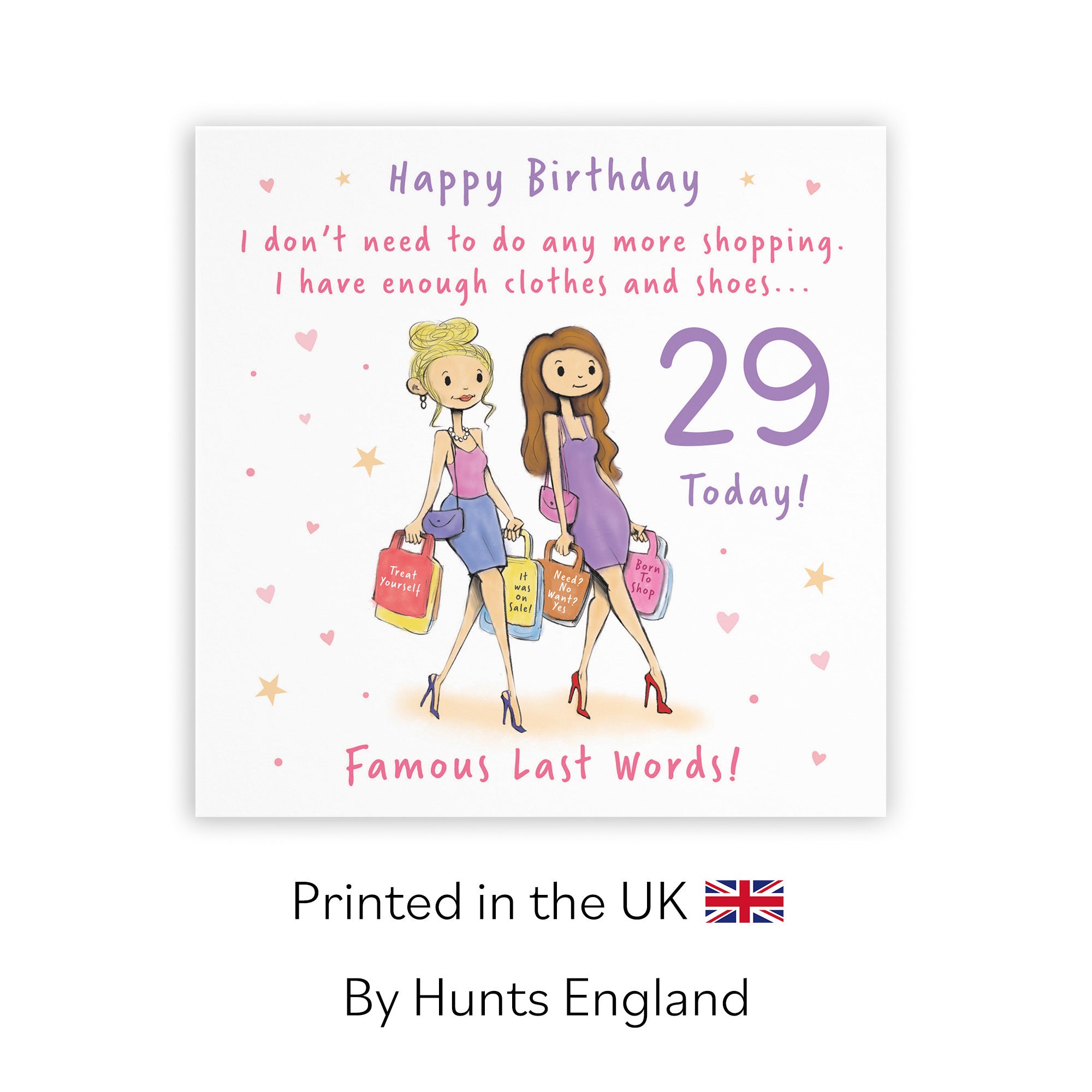 Women's 29th Birthday Card Shopping Silly Squiggles - Default Title (RH00042)